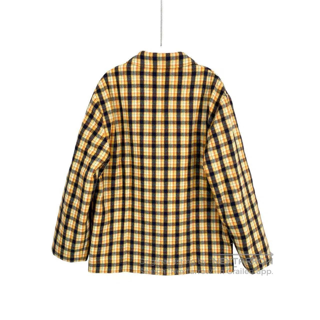 Gucci Guicci Sleeve logo check wool jacket| Size M / US 6-8 / IT 42-44 - 2 Thumbnail