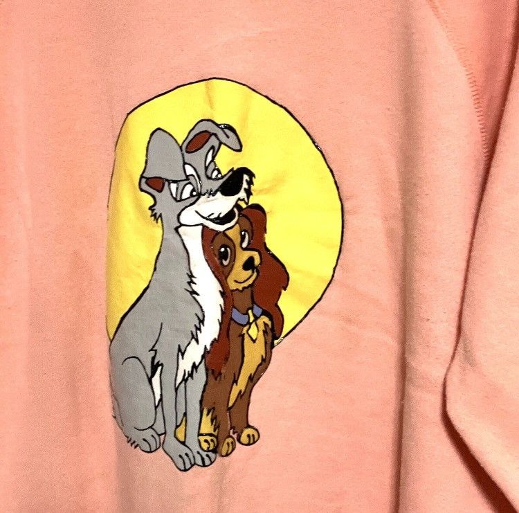 Vintage VTG Tultex 2X DISNEY Lady & The Tramp NOSTALGIC Sweat Shirt Size XXL / US 16-18 / IT 52-54 - 4 Thumbnail