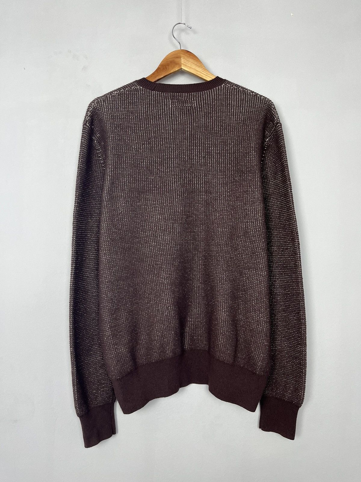 Allsaints All Saints Cotton / Wool Heavy Knitted Sweater Size US XL / EU 56 / 4 - 5 Thumbnail