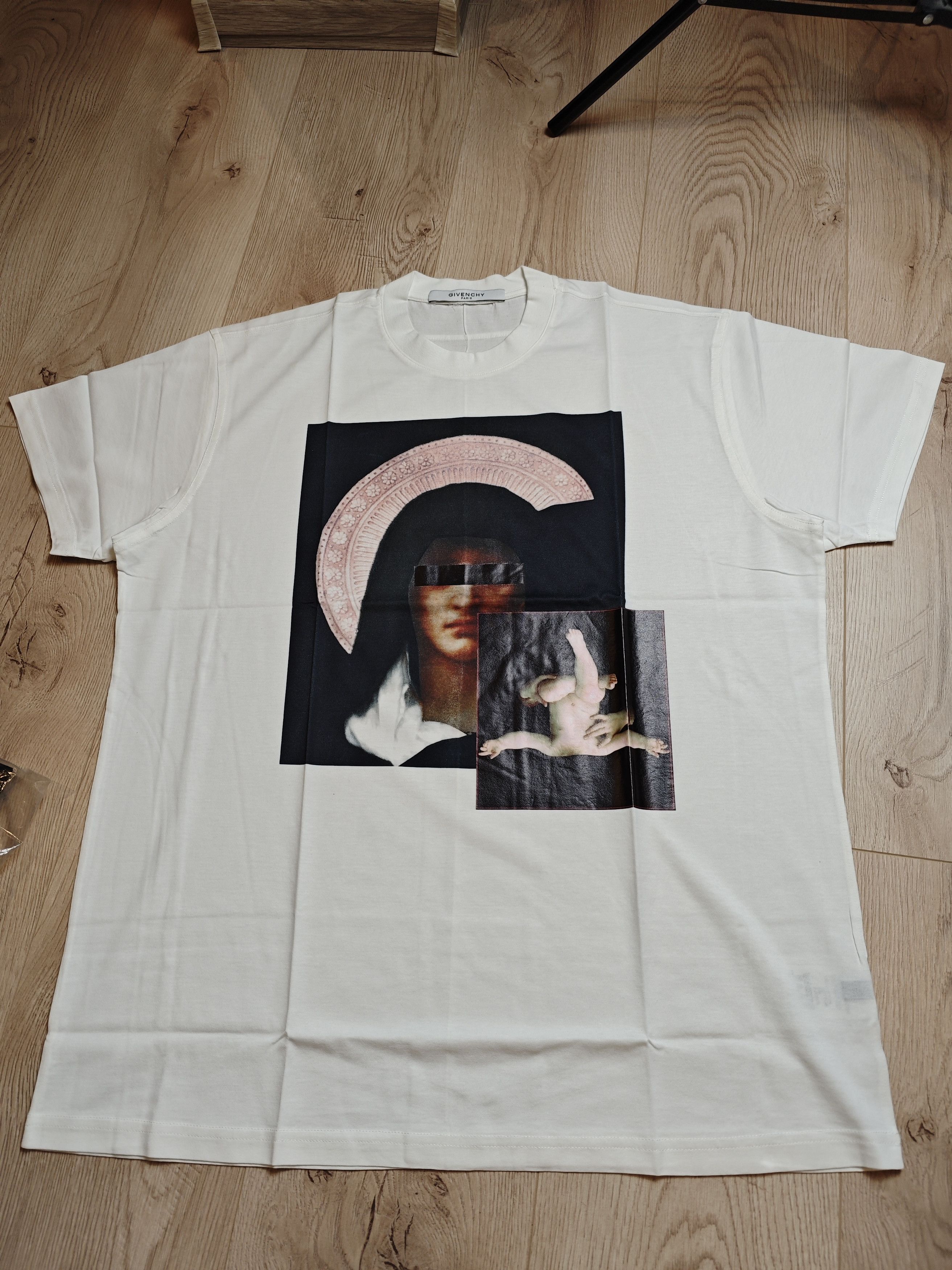 Tシャツ(半袖/袖なし) givenchy  tee  Madonna Givenchy Givenchy Madonna Virgin Mary Shark teeth Tee | Grailed