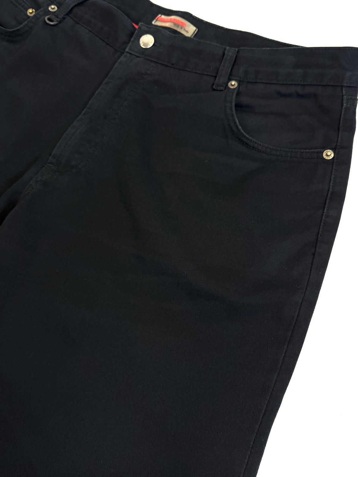 Prada 90-00s Prada Linea Rossa Archive Black Pants Red Tab Vintage Size US 38 / EU 54 - 15 Thumbnail