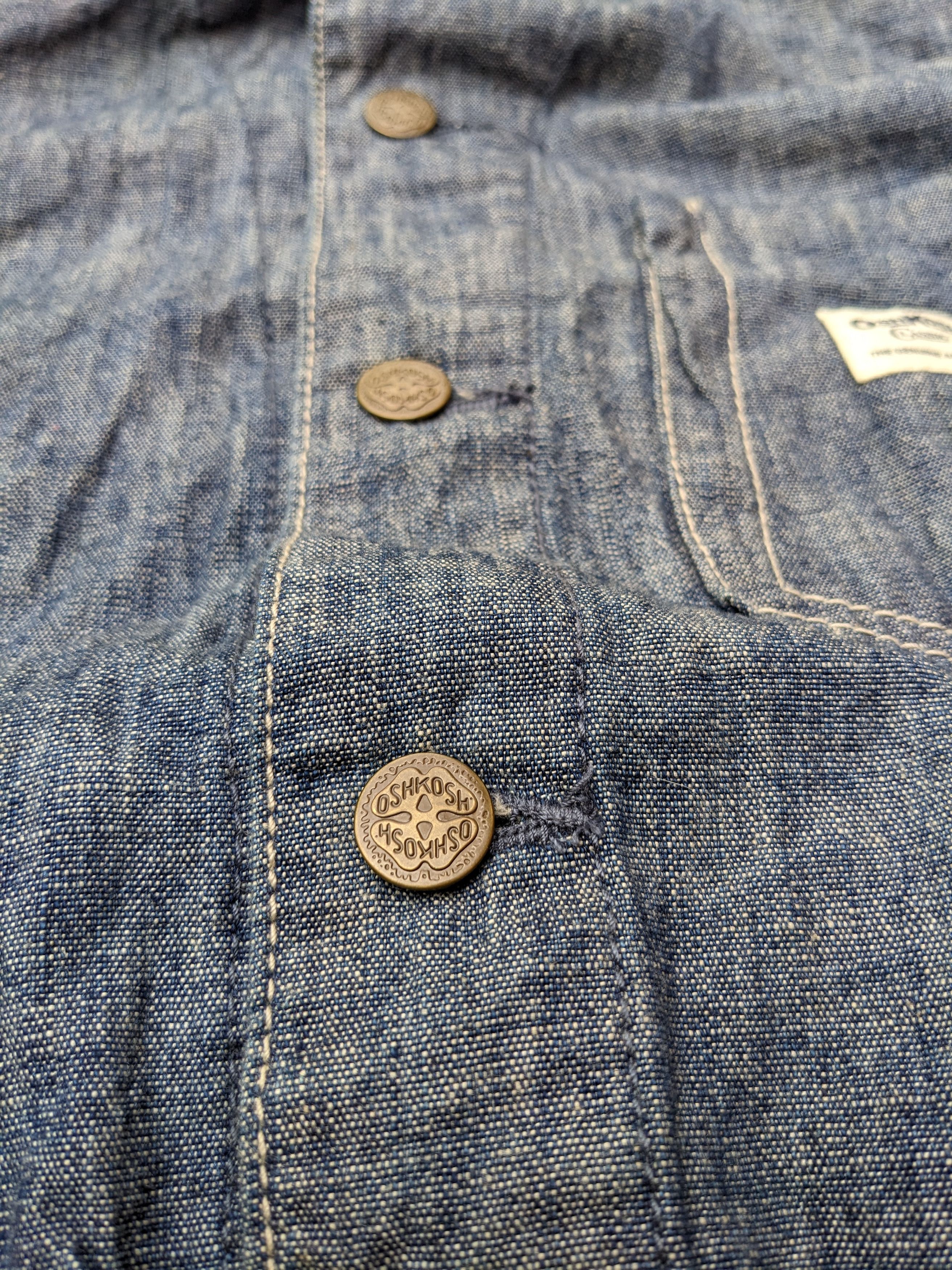 Oshkosh × Vintage Vintage Oshkosh chore denim jacket Size US M / EU 48-50 / 2 - 5 Thumbnail