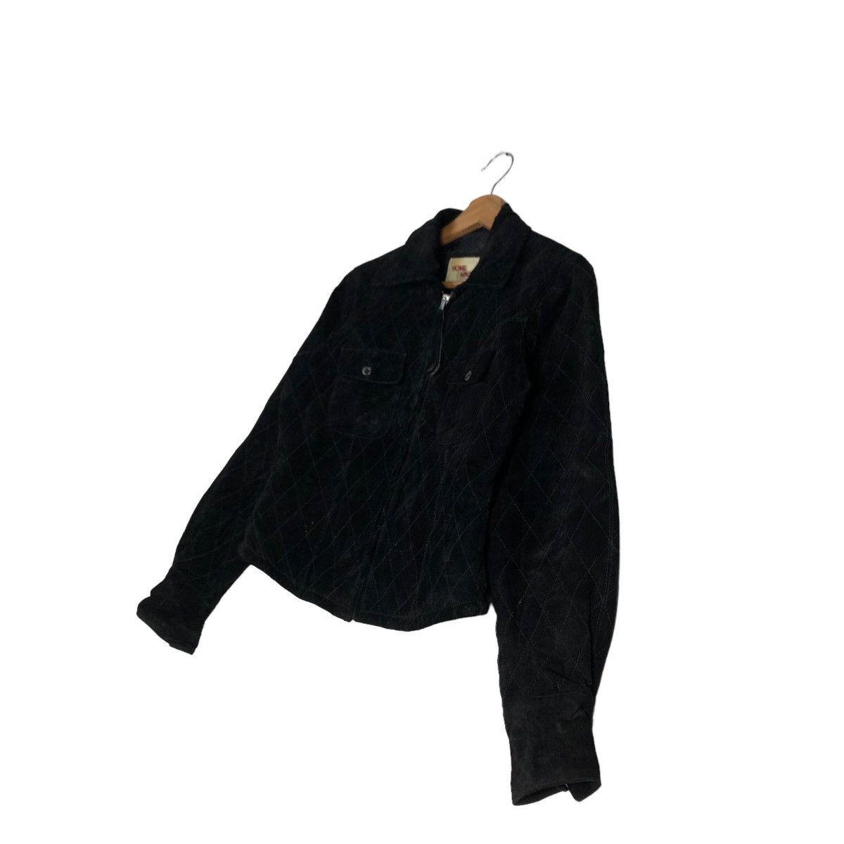 Japanese Brand 🔥Vtg Cropped Leather Jacket Biker Home Made Pelle Pelle Size US M / EU 48-50 / 2 - 2 Thumbnail