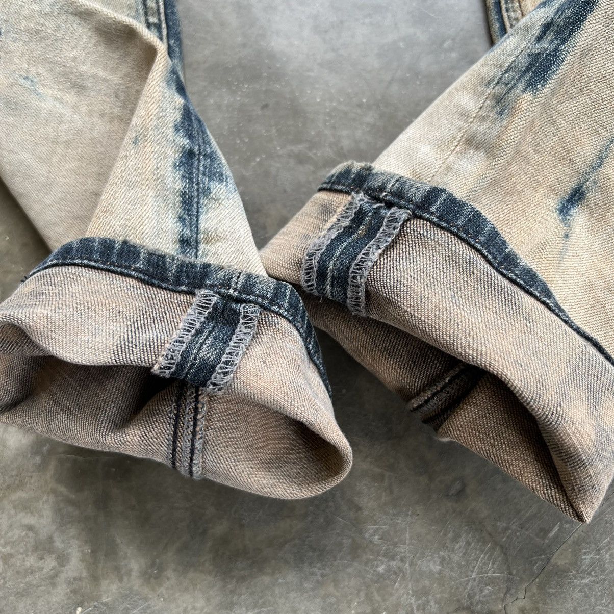 Kapital 2000s Buckaroo Kapital Style Boro Acid Wash Distressed Jeans Size US 31 - 8 Thumbnail