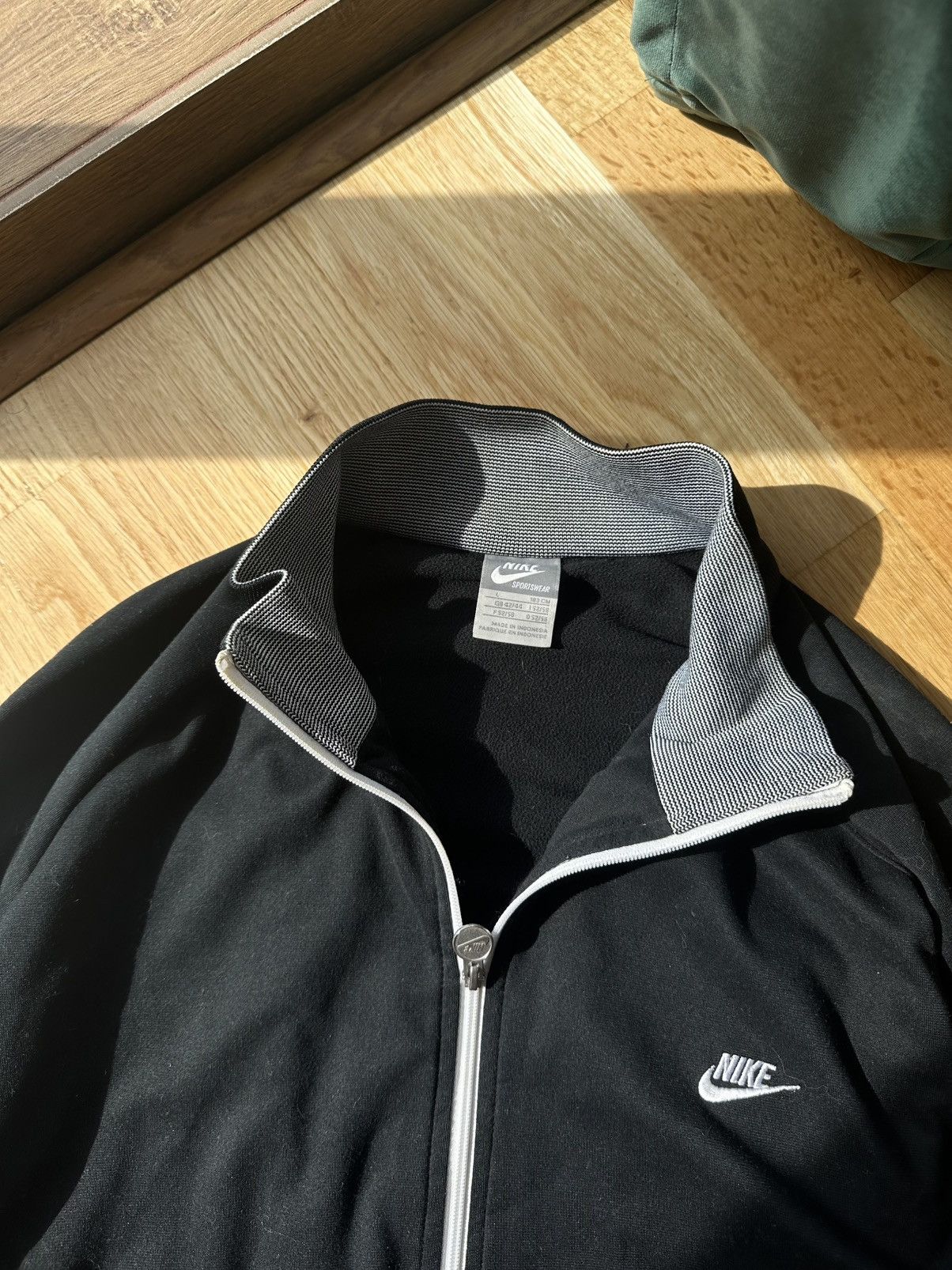 Nike × Vintage Nike vintage zip black 90s Size US L / EU 52-54 / 3 - 5 Thumbnail