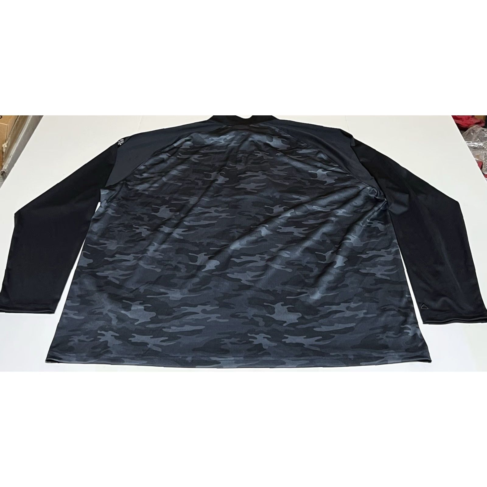 Vintage Ahead Performance Quarter Zip Mens 3XL Blue Camo Logo Golf Pullover Regular Size US XXL / EU 58 / 5 - 3 Thumbnail