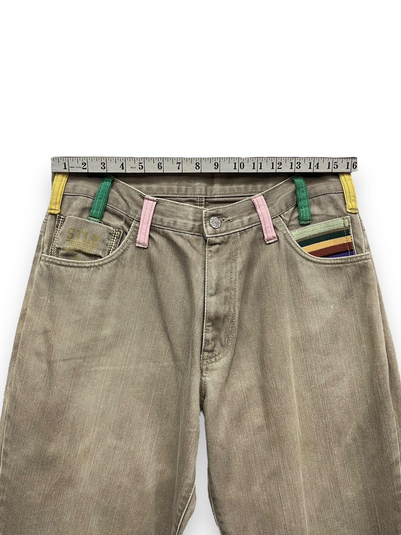 If Six Was Nine STLK NUMBER 9 Multi Pocket Pop Art Style Baggy Pants Size US 32 / EU 48 - 13 Thumbnail