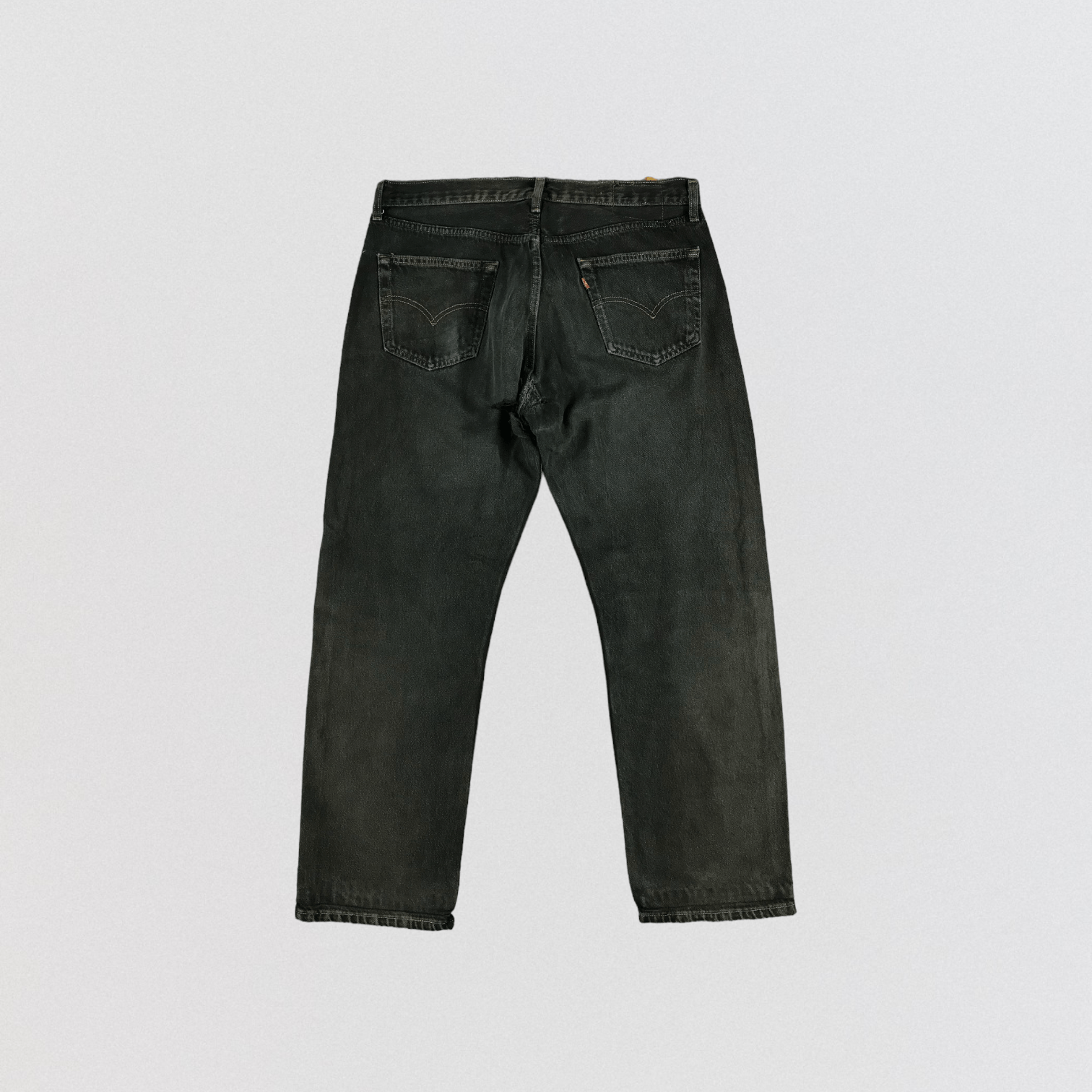 Levi's × Vintage 90s Vintage Faded Black Levis 501 Jeans-JM2508 Size US 37 - 2 Thumbnail