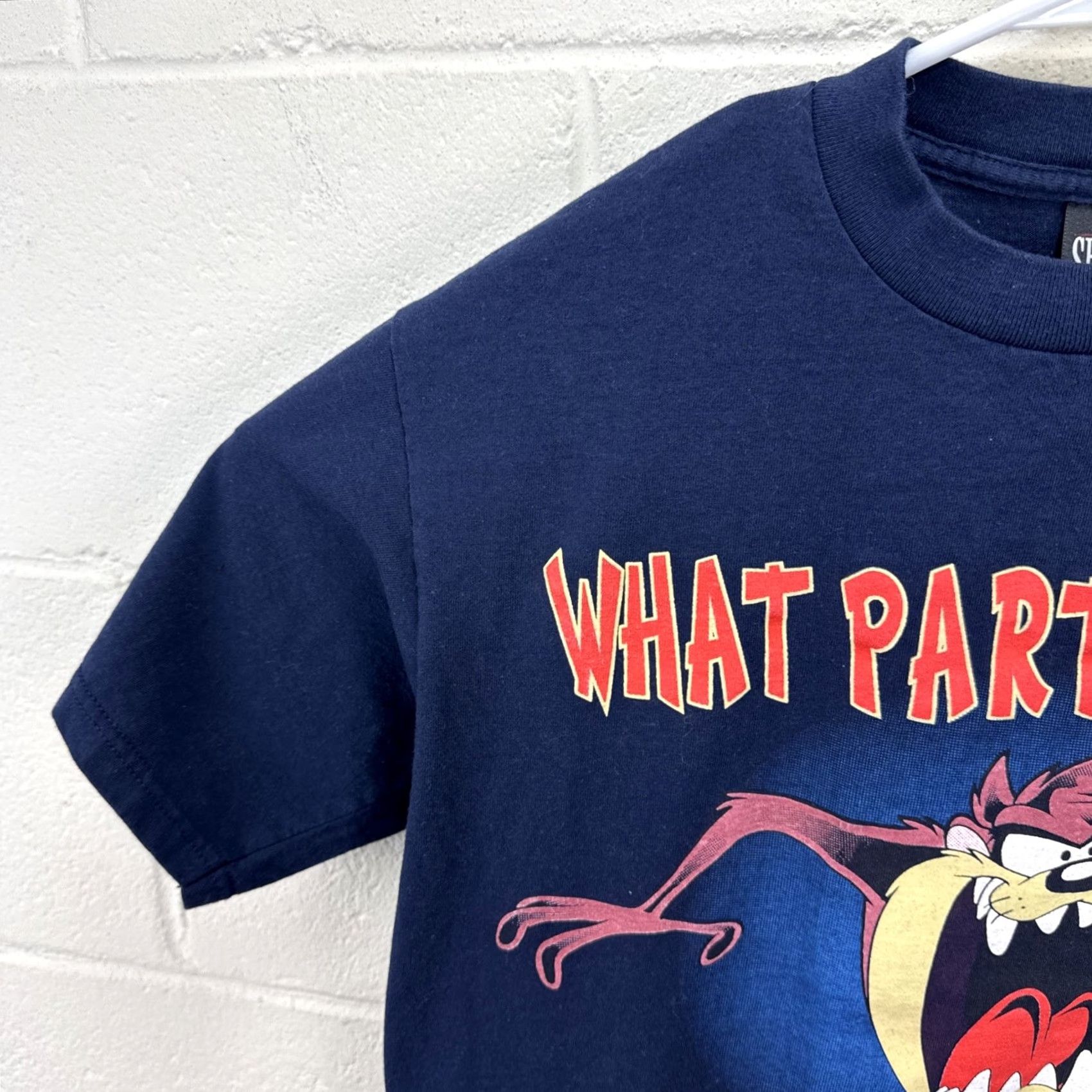 Vintage VINTAGE 1996 Taz T Shirt What Part of No Dont You Understand Large Print T-Shirt Men L Blue Cotton Graphic Print 90s Cartoon USA Hoodie? Size US L / EU 52-54 / 3 - 5 Thumbnail
