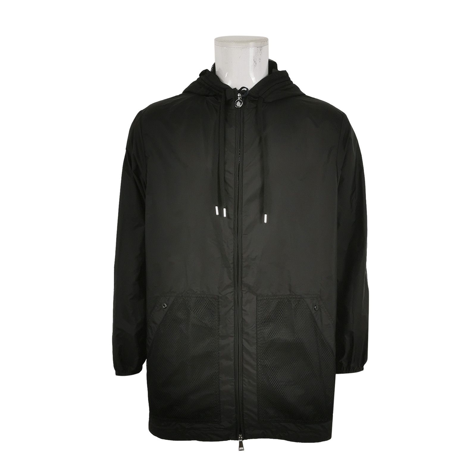 Moncler Moncler Mesh Logo Hooded Jacket Size 3 Size US L / EU 52-54 / 3 - 1 Thumbnail