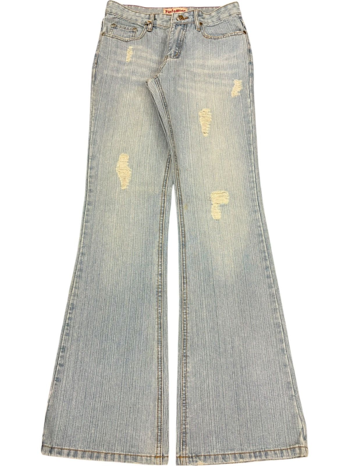 Hysteric Glamour Vintage Japanese Brand Faded Wash Distressed Flare Jeans Size 27" / US 4 / IT 40 - 1 Thumbnail