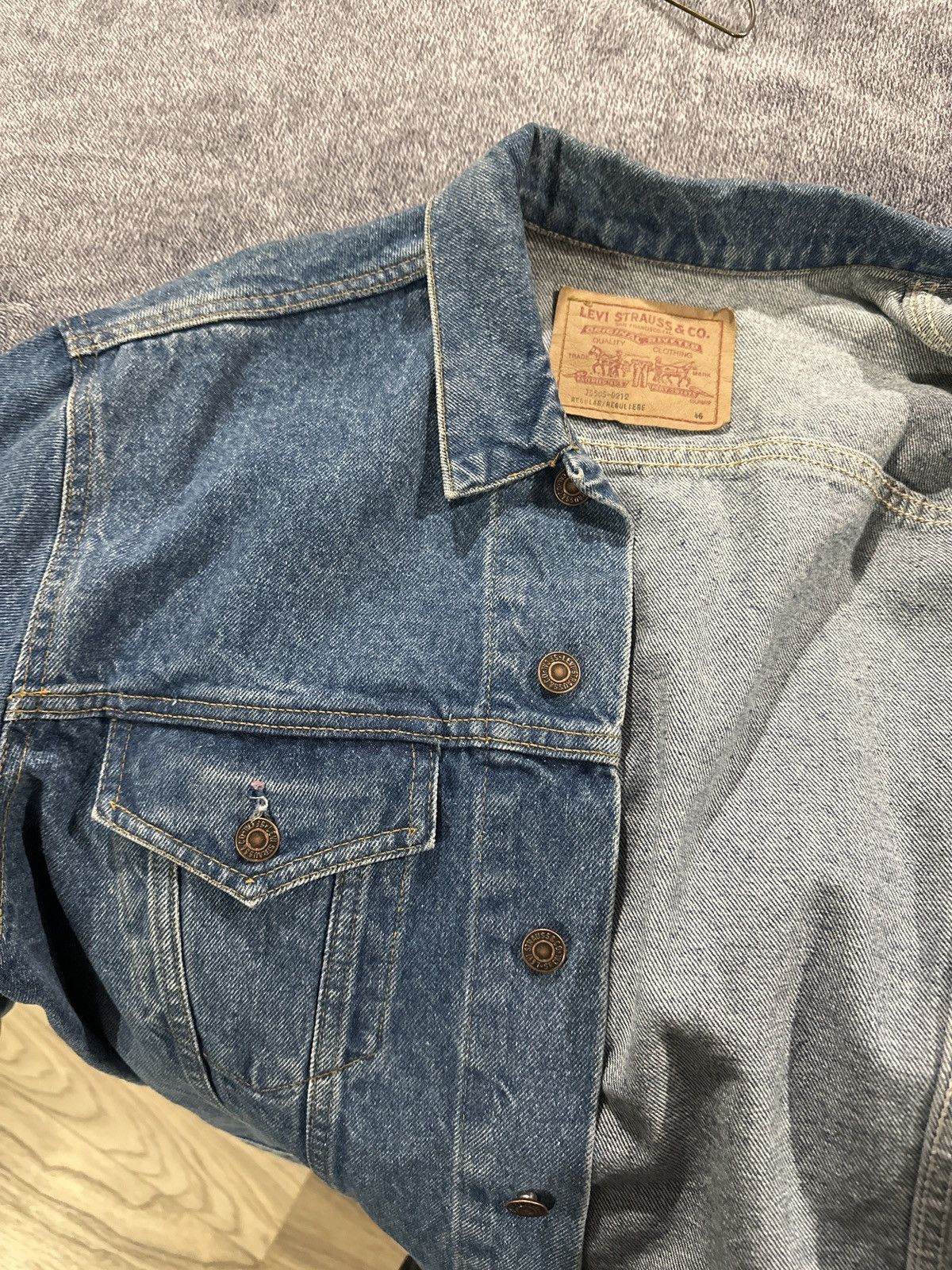 Levi's × Levi's Vintage Clothing × Vintage Vintage Levi’s 75505-0212 Denim Jacket – Near New - Size 46 Size US S / EU 44-46 / 1 - 12 Thumbnail