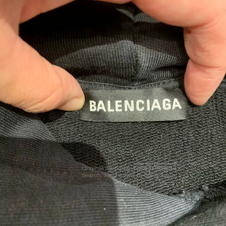 Balenciaga Balenciaga Black Cola Hooded Sweatshirt Size US XL / EU 56 / 4 - 6 Thumbnail
