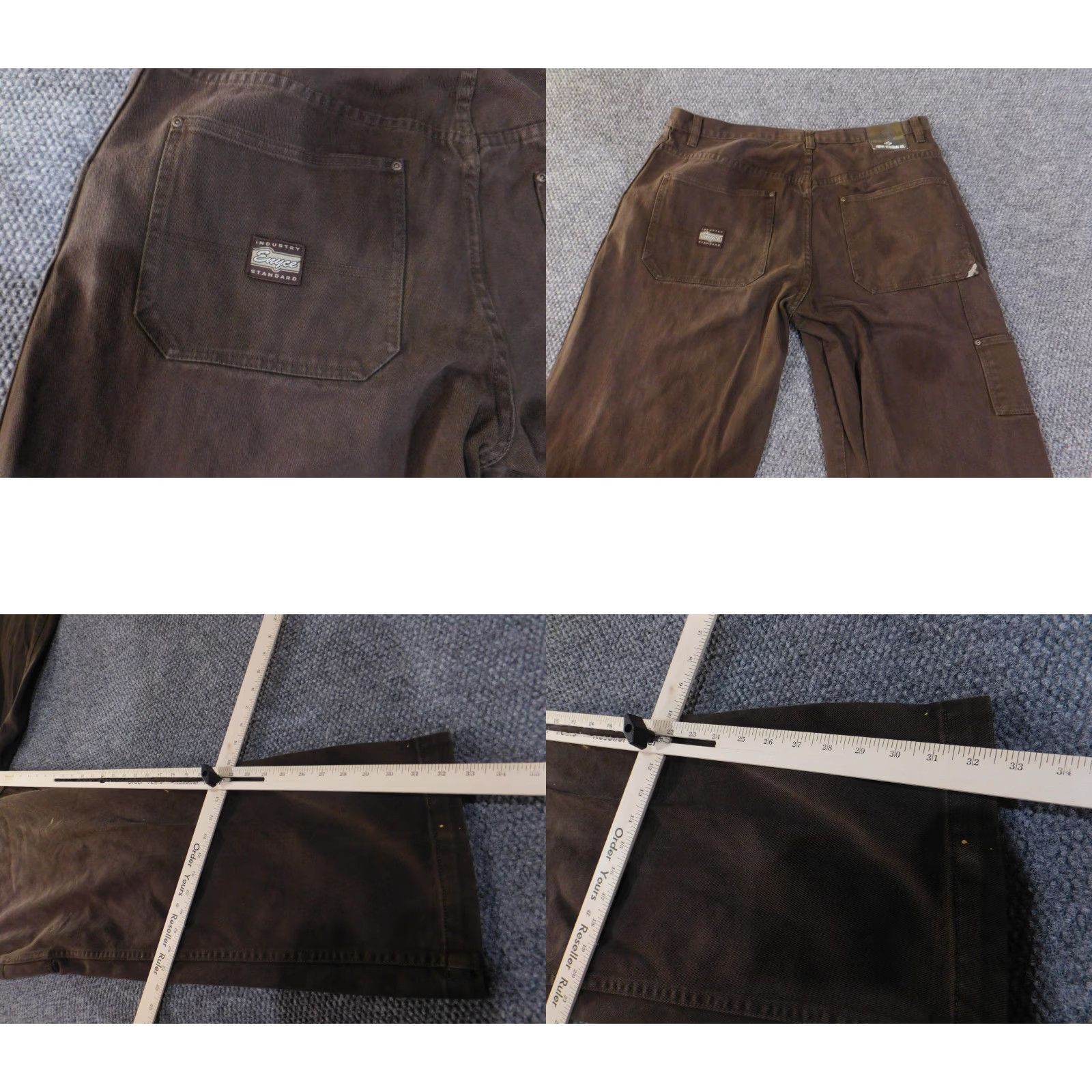 Enyce Enyce Jeans Mens 40 Brown Carpenter Straight Leg Workwear Utility Baggy Y2K Mens Size US 40 / EU 56 - 9 Thumbnail