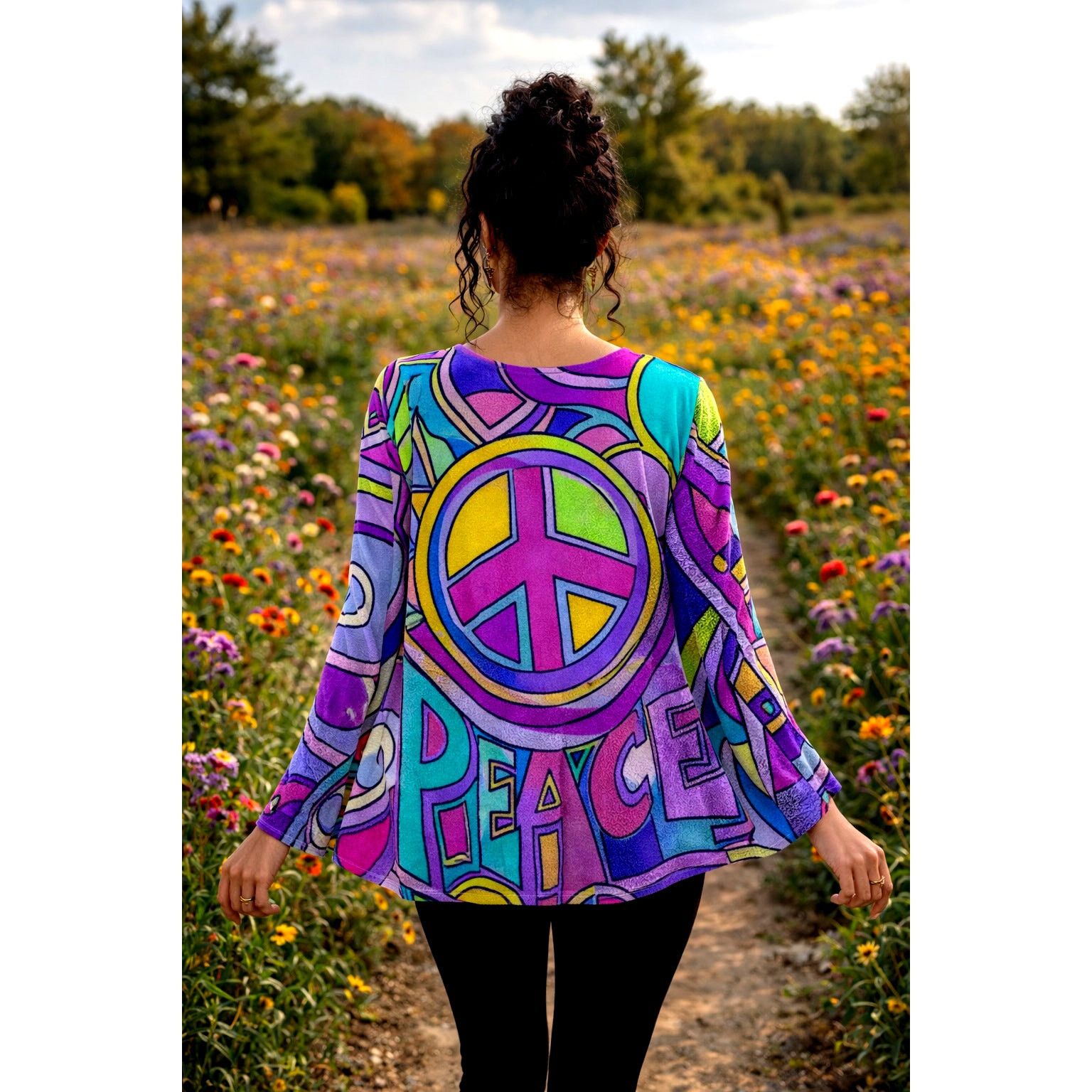 Other Hippie Open Front Top - Deep Violet - 12/14 Size L / US 10 / IT 46 - 1 Thumbnail