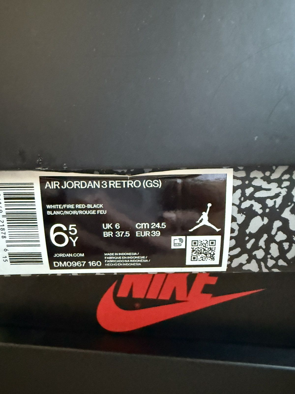 Jordan Brand × Nike Jordan 3 Fire red Size US 6.5 / IT 36.5 - 8 Thumbnail