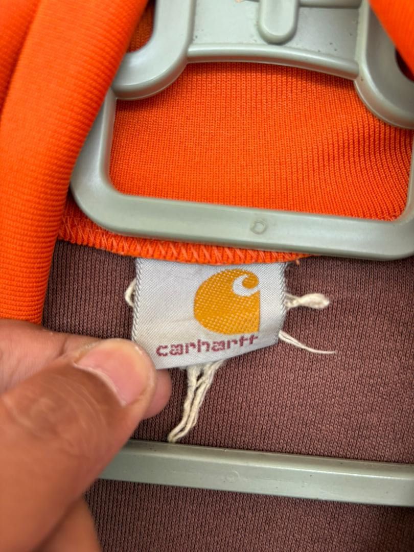Carhartt Vtg Carhartt Stripe Sweater/Track Top Small Logo Design Size US XL / EU 56 / 4 - 11 Thumbnail