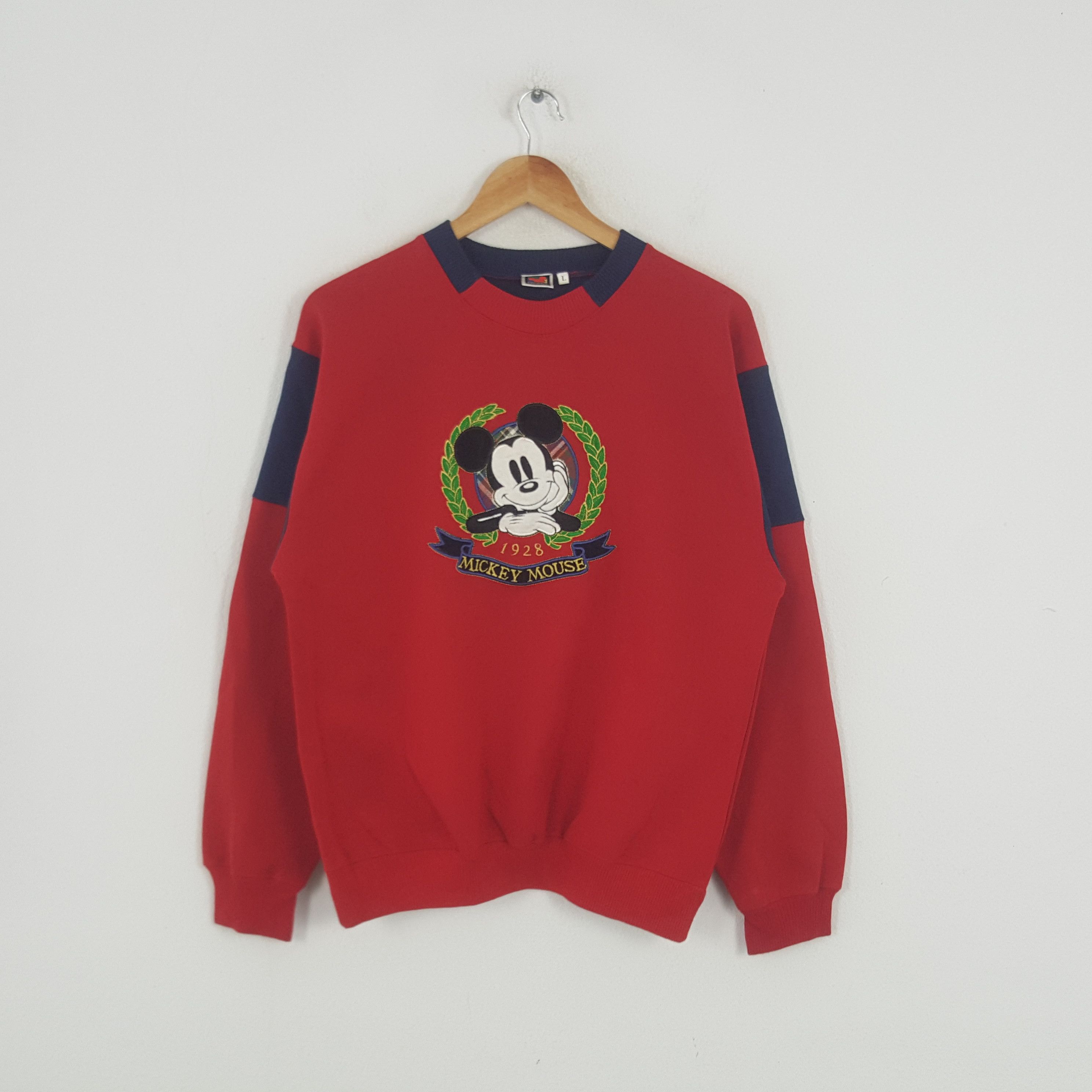 Disney × Mickey Mouse × Vintage Vintage Mickey Mouse Disney Cartoon Character Sweatshirt Size US M / EU 48-50 / 2 - 1 Thumbnail