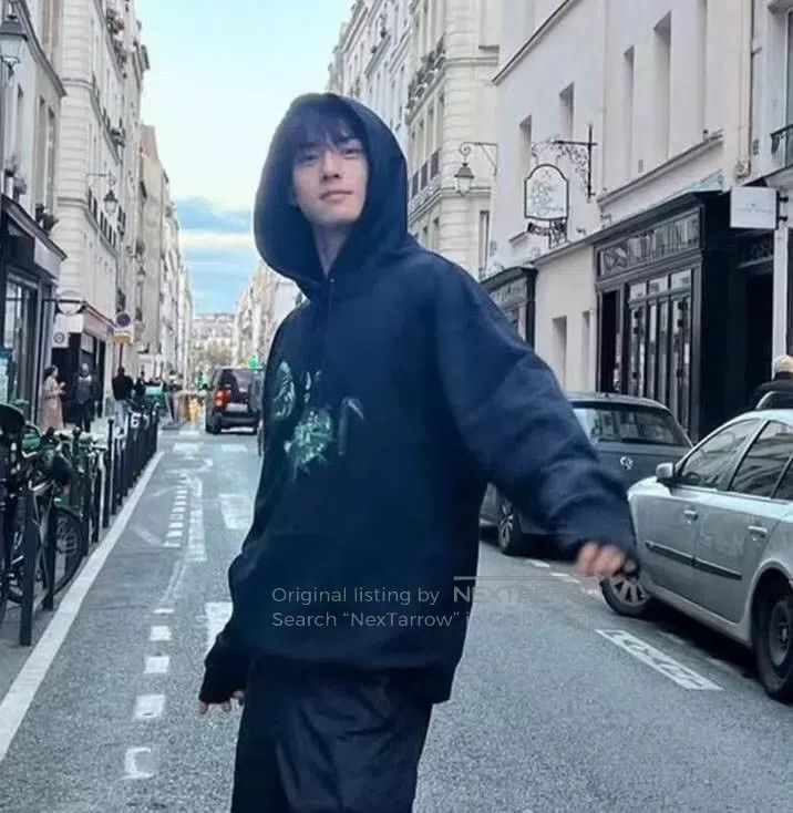 Dior Dior 22 black pattern printed cotton hooded drawstring lon Size US M / EU 48-50 / 2 - 9 Thumbnail