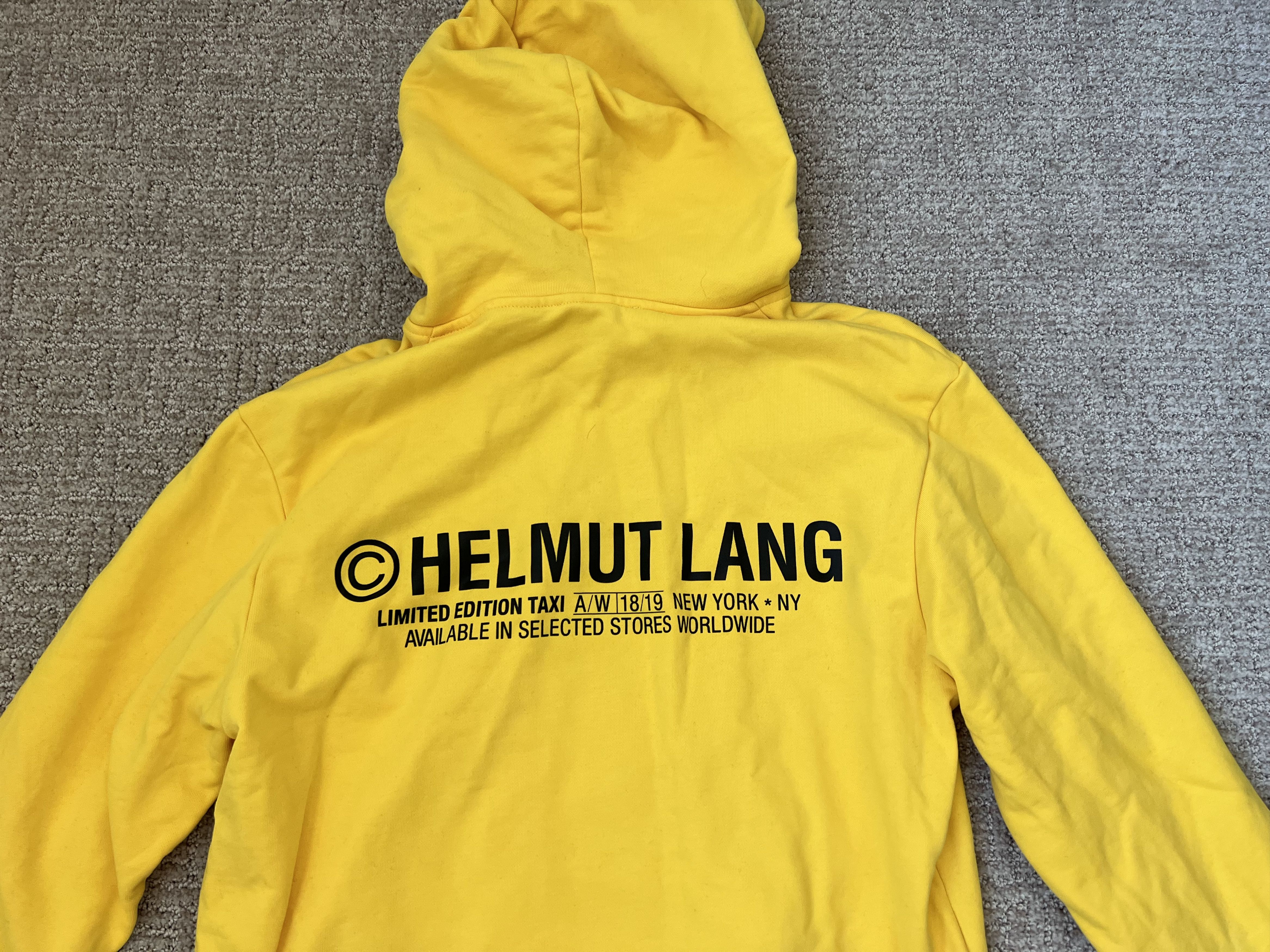 Helmut Lang Helmut Lang Taxi Hoodie AW18/19 Yellow Size M Size US M / EU 48-50 / 2 - 7 Thumbnail