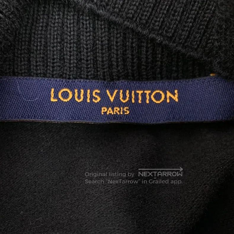 Louis Vuitton Louis Vuitton Black monogrammed cotton turtleneck sweatshi Size US L / EU 52-54 / 3 - 5 Thumbnail