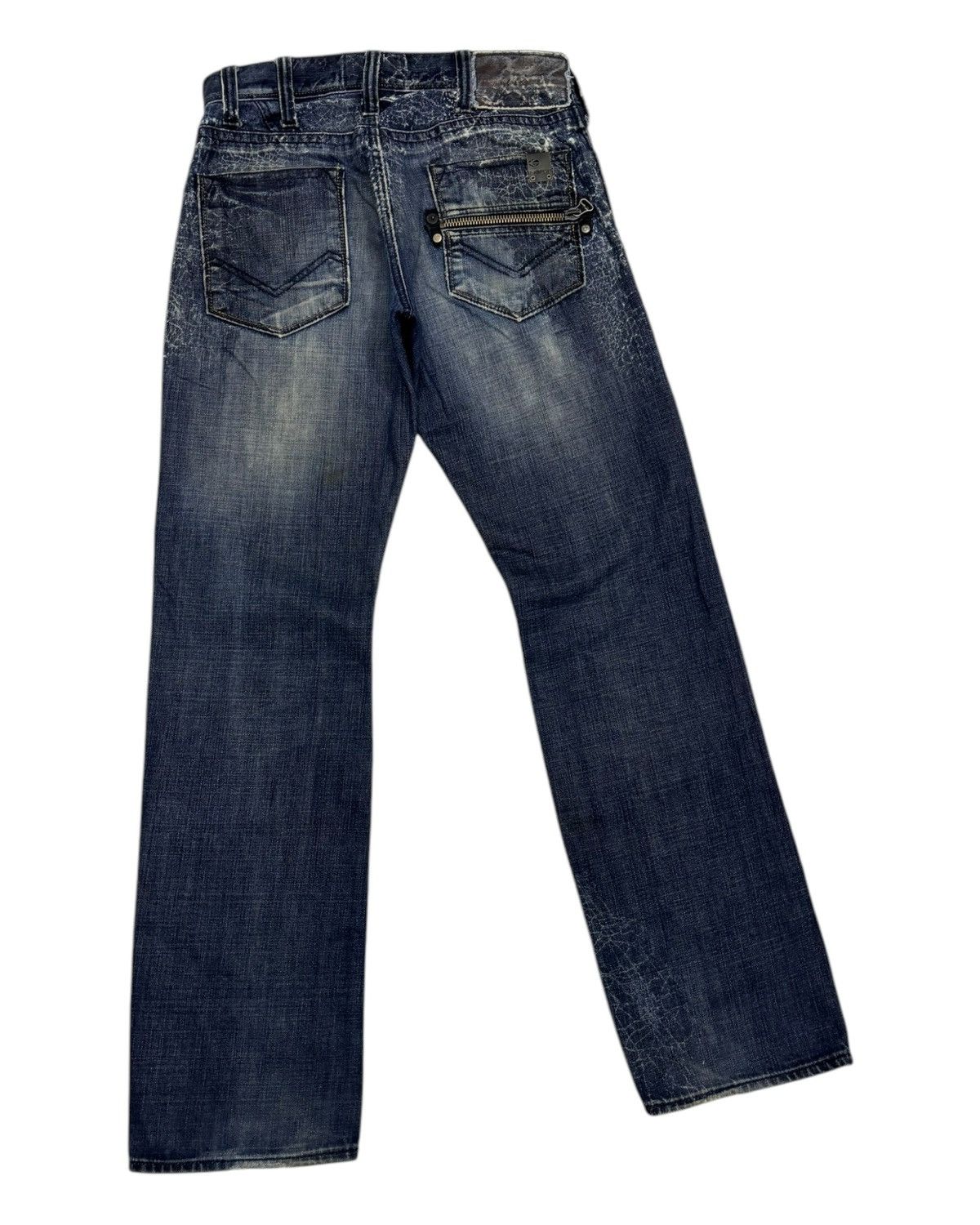 Energie 🔥ENERGIE SPIDER WEB DISTRESSED DENIM JEANS Size US 30 / EU 46 - 12 Thumbnail