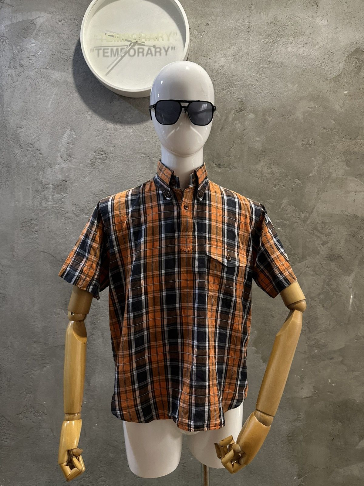 Evisu Evisu Yamane Half Button Up Shirt Made in Japan Size US M / EU 48-50 / 2 - 1 Thumbnail