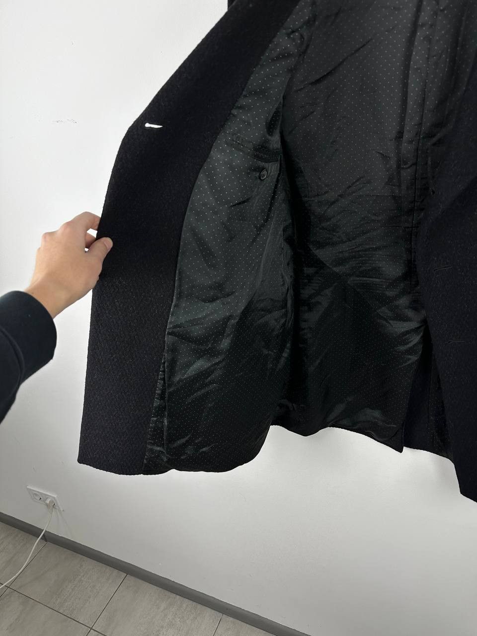 Givenchy GIVENCHY Mohair Double Breasted WOOL LONG Black COAT Size L Size US L / EU 52-54 / 3 - 12 Thumbnail