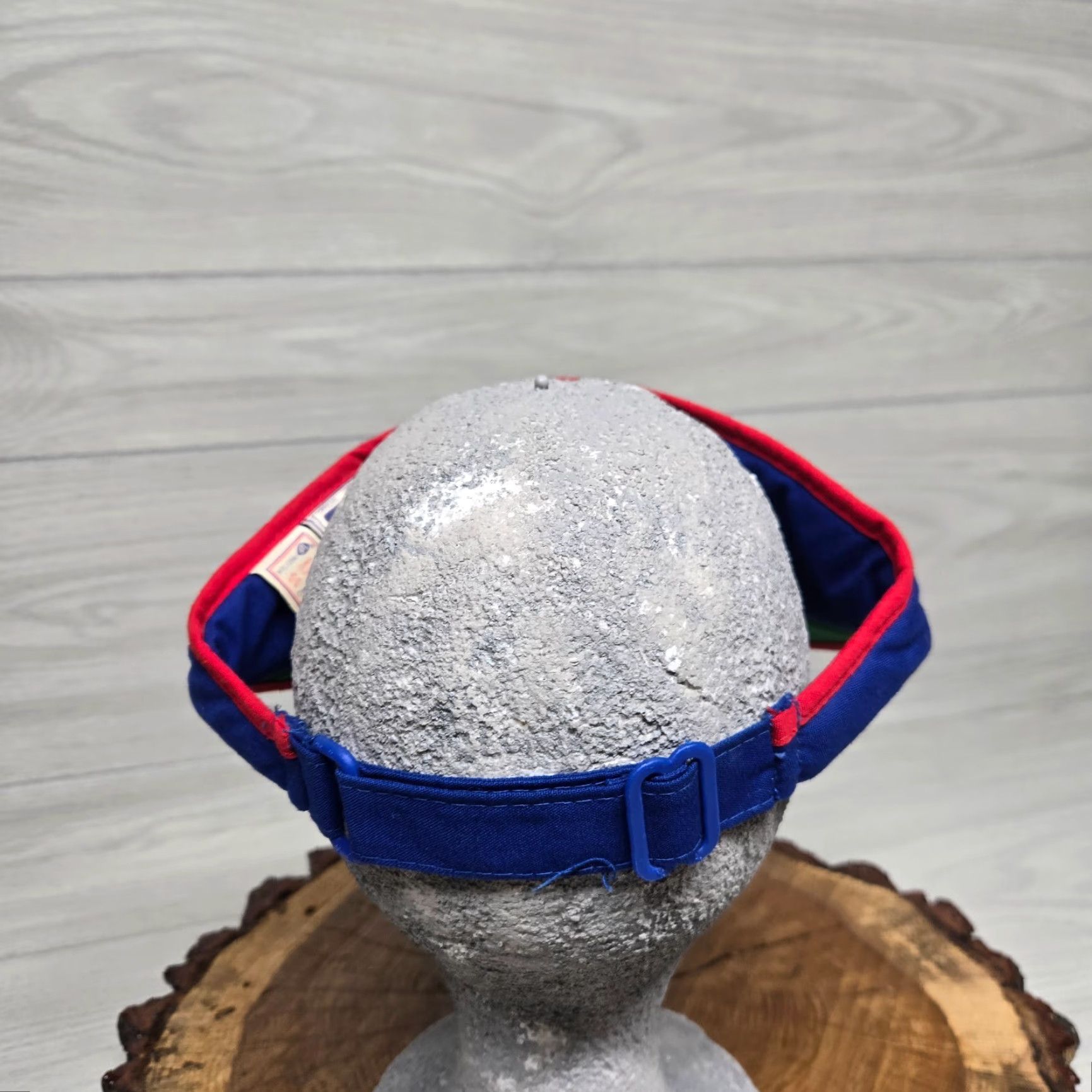 Starter Vintage Atlanta Braves 1980s MLB Visor Hat Cap Red White Blue OSFA Size ONE SIZE - 4 Thumbnail