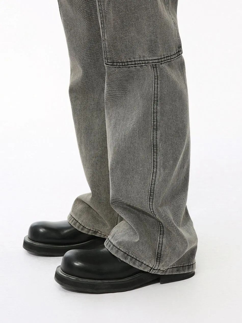 Japanese Brand Retro loose straight pocket jeans Size US 32 / EU 48 - 3 Thumbnail
