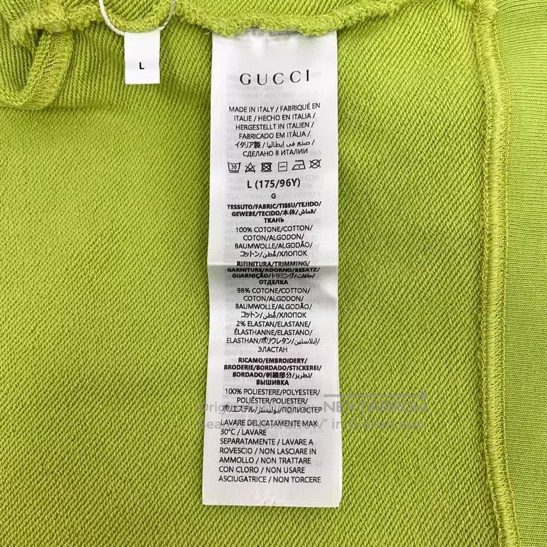 Gucci Gucci Light green logo round-neck long-sleeved sweatshirt Size L / US 10 / IT 46 - 7 Thumbnail