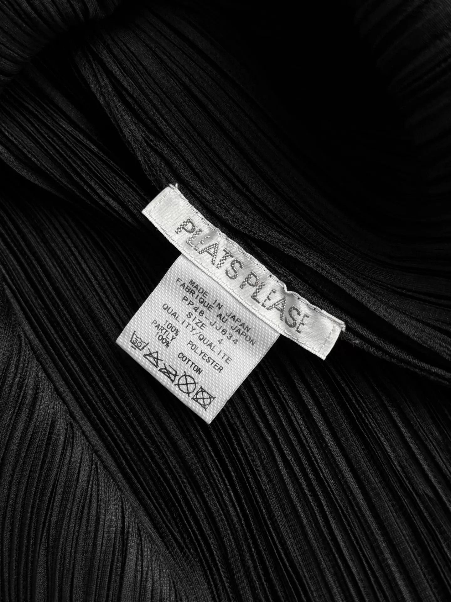 Issey Miyake ISSEY MIYAKE PLEATS PLEASE black stand-collar shirt 4 Size S / US 4 / IT 40 - 6 Thumbnail