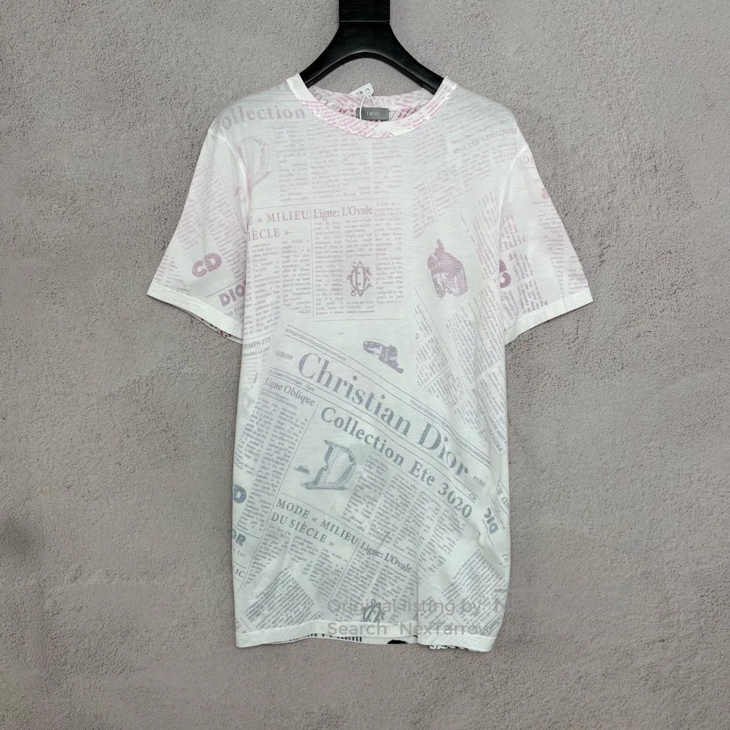 Dior Dior Newspaper-printed short-sleeved shirt Size US M / EU 48-50 / 2 - 1 Thumbnail
