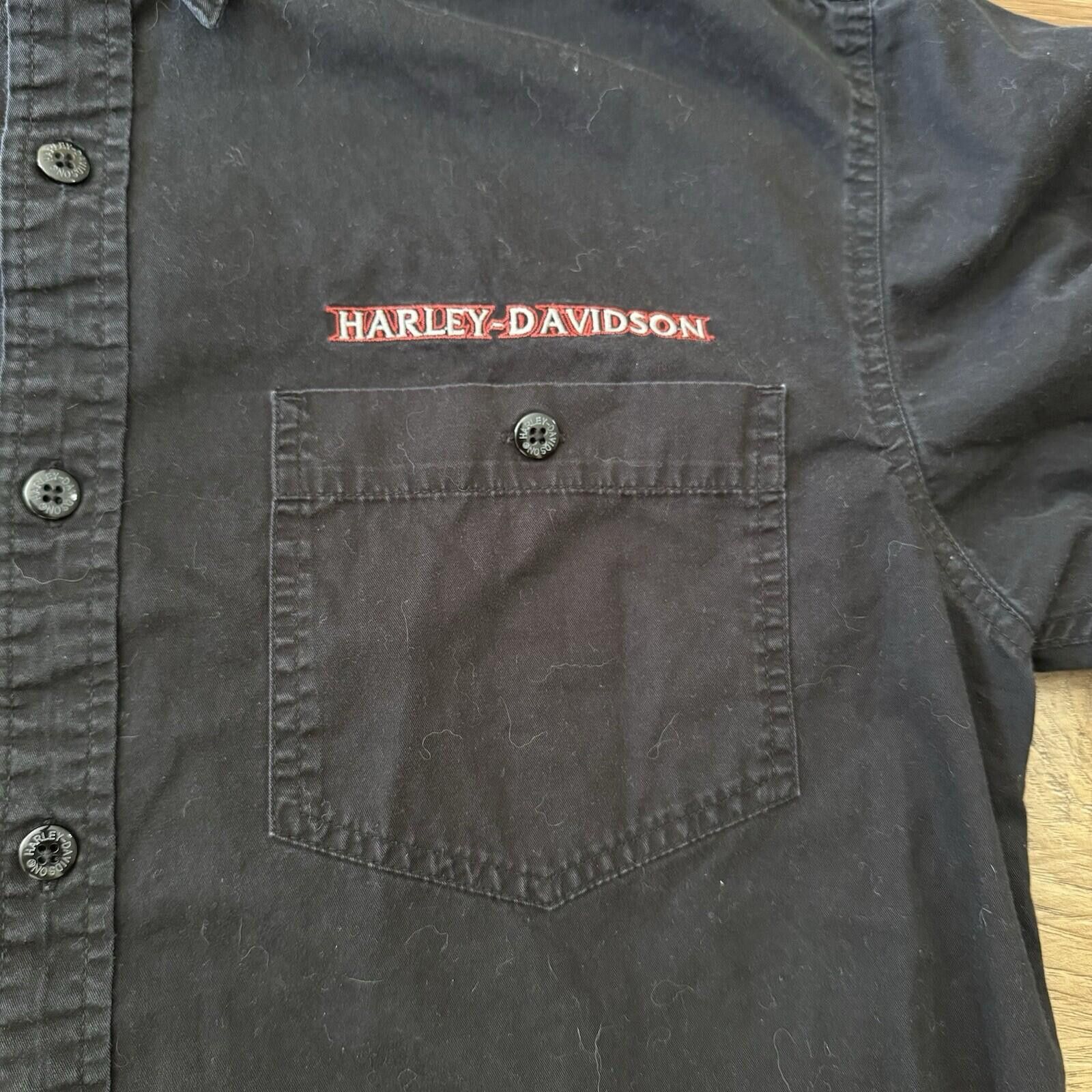 Harley Davidson Vintage Y2K Harley Davidson Black Biker Shirt Motorcycle M Size US M / EU 48-50 / 2 - 3 Thumbnail