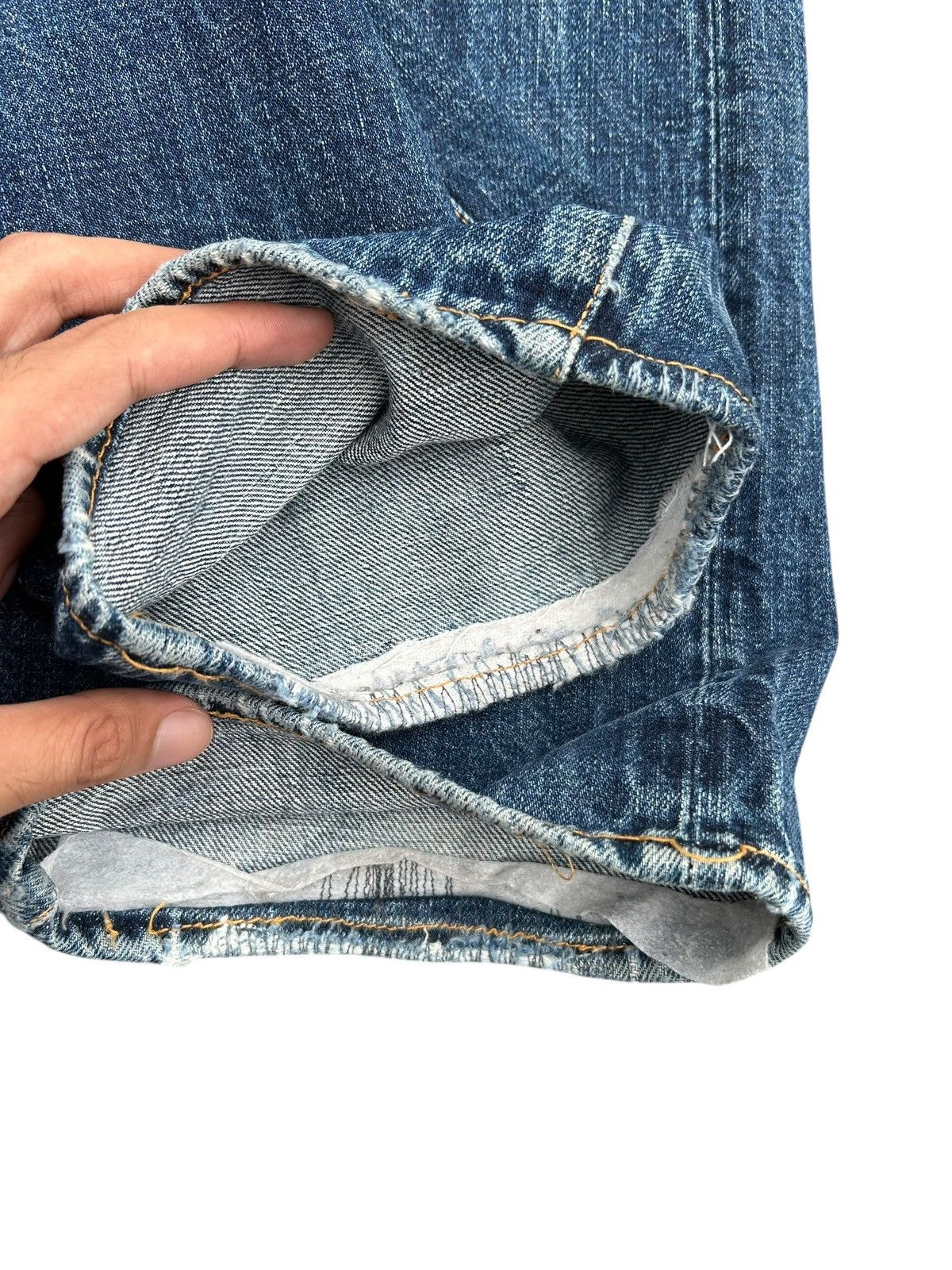 Evisu Vintage Evisu Selvedge Distressed Repair Denim Jeans Size US 33 - 17 Thumbnail