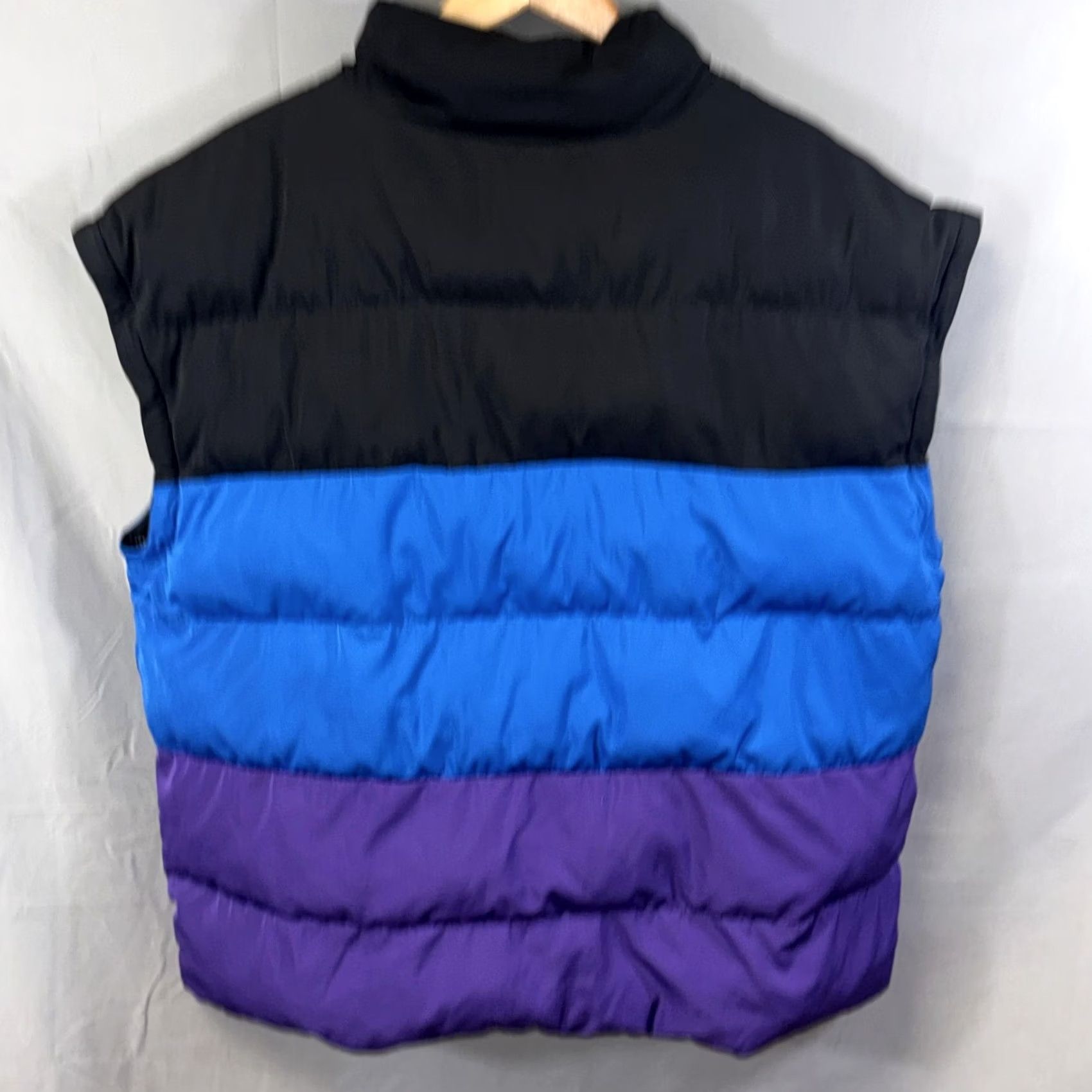 LEGO LEGO x Target Puffer Vest Mens XL Black Blue Purple Colorblock Zip Lined Warm Size US XL / EU 56 / 4 - 2 Thumbnail