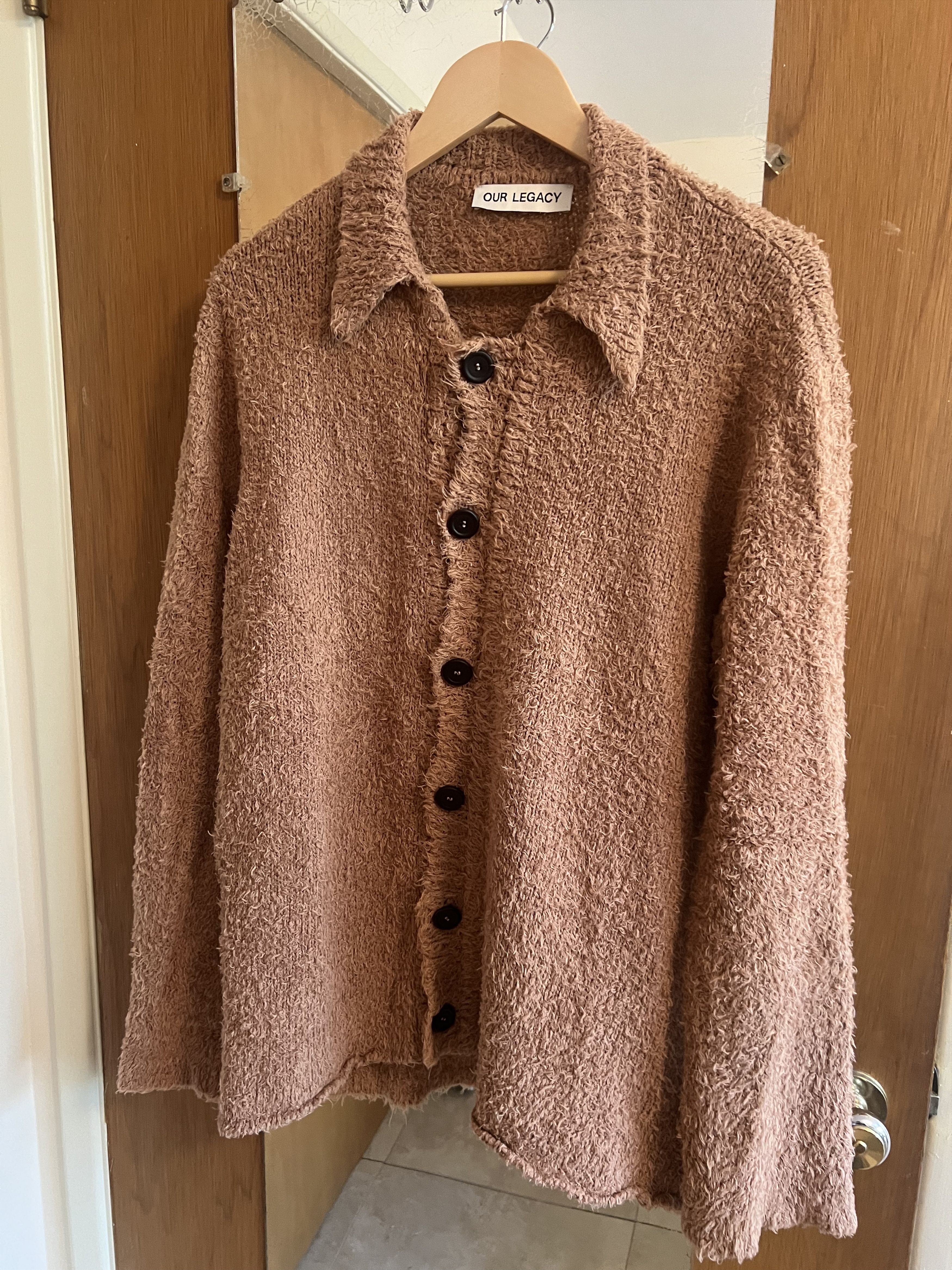トップス OUR LEGACY Caramel Cloudy Cotton Our Legacy - Big Cardigan Caramel Cloudy Cotton