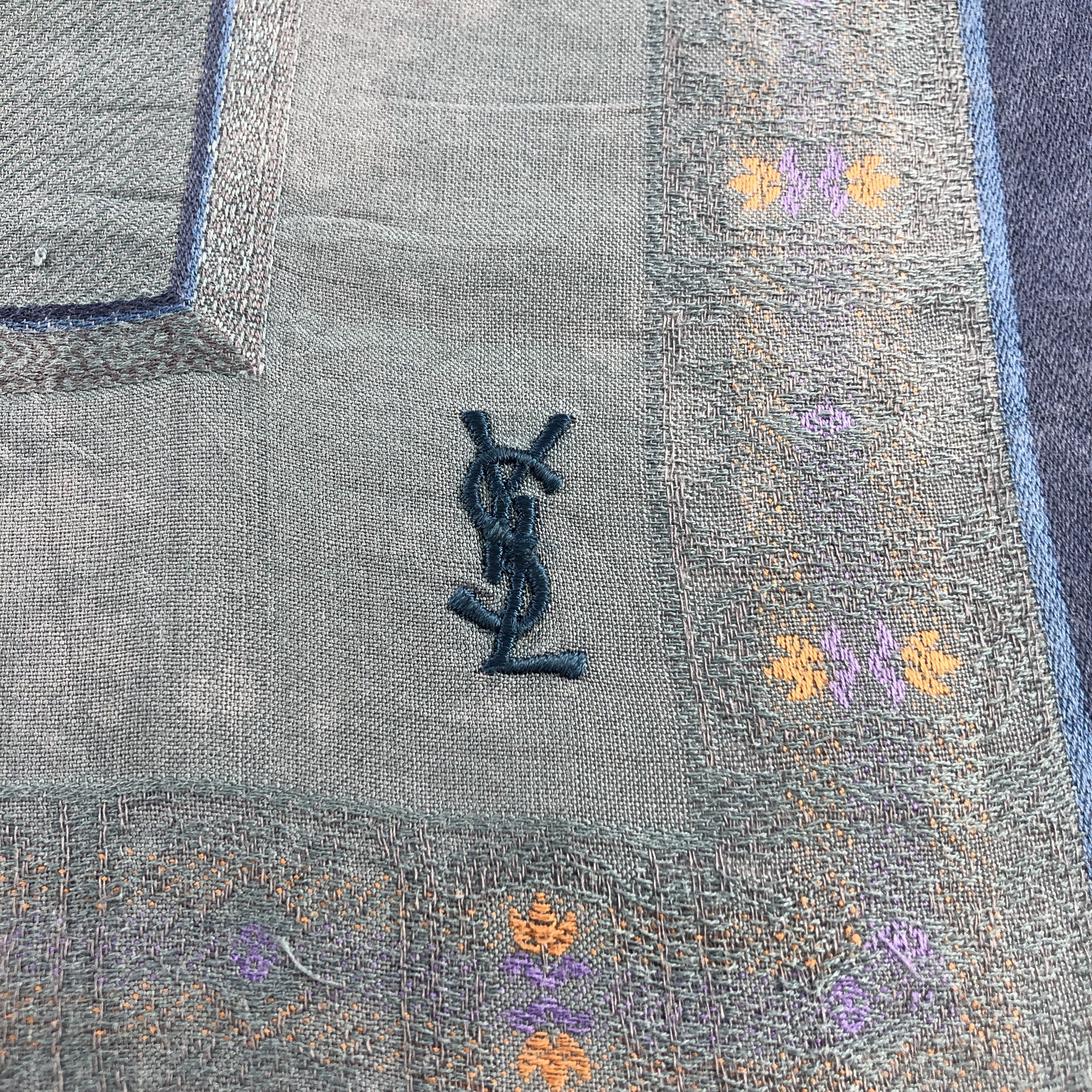 Vintage × Yves Saint Laurent YSL Handkerchief Neckerchief Bandana H2546 Size ONE SIZE - 3 Thumbnail