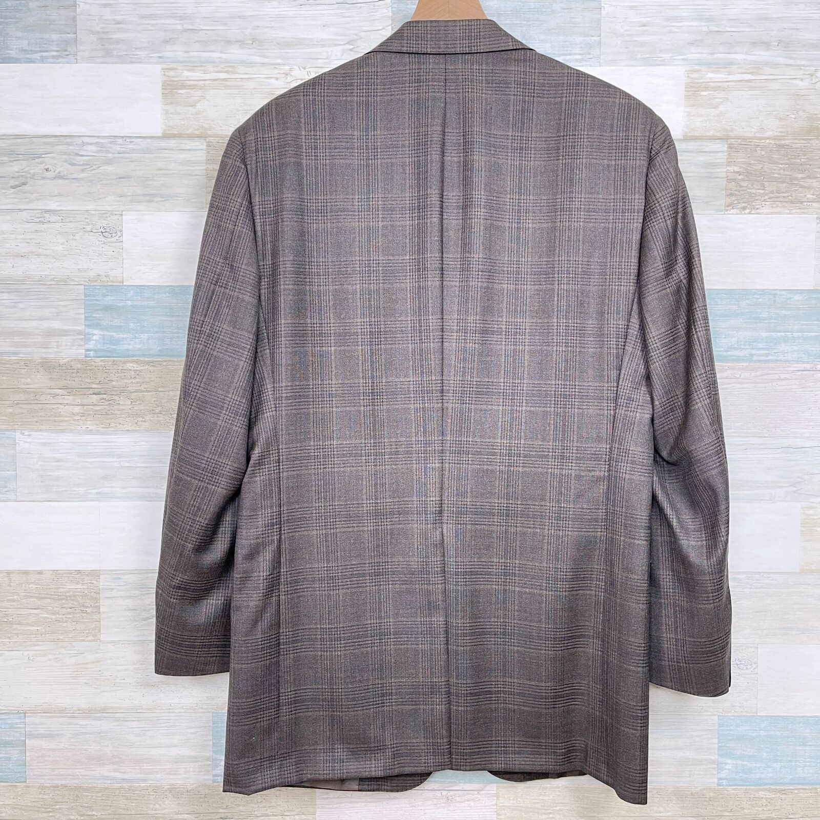 Hickey Freeman Hickey Freeman Plaid Sport Coat Brown Wool USA Mens 38 Size 38R - 5 Thumbnail