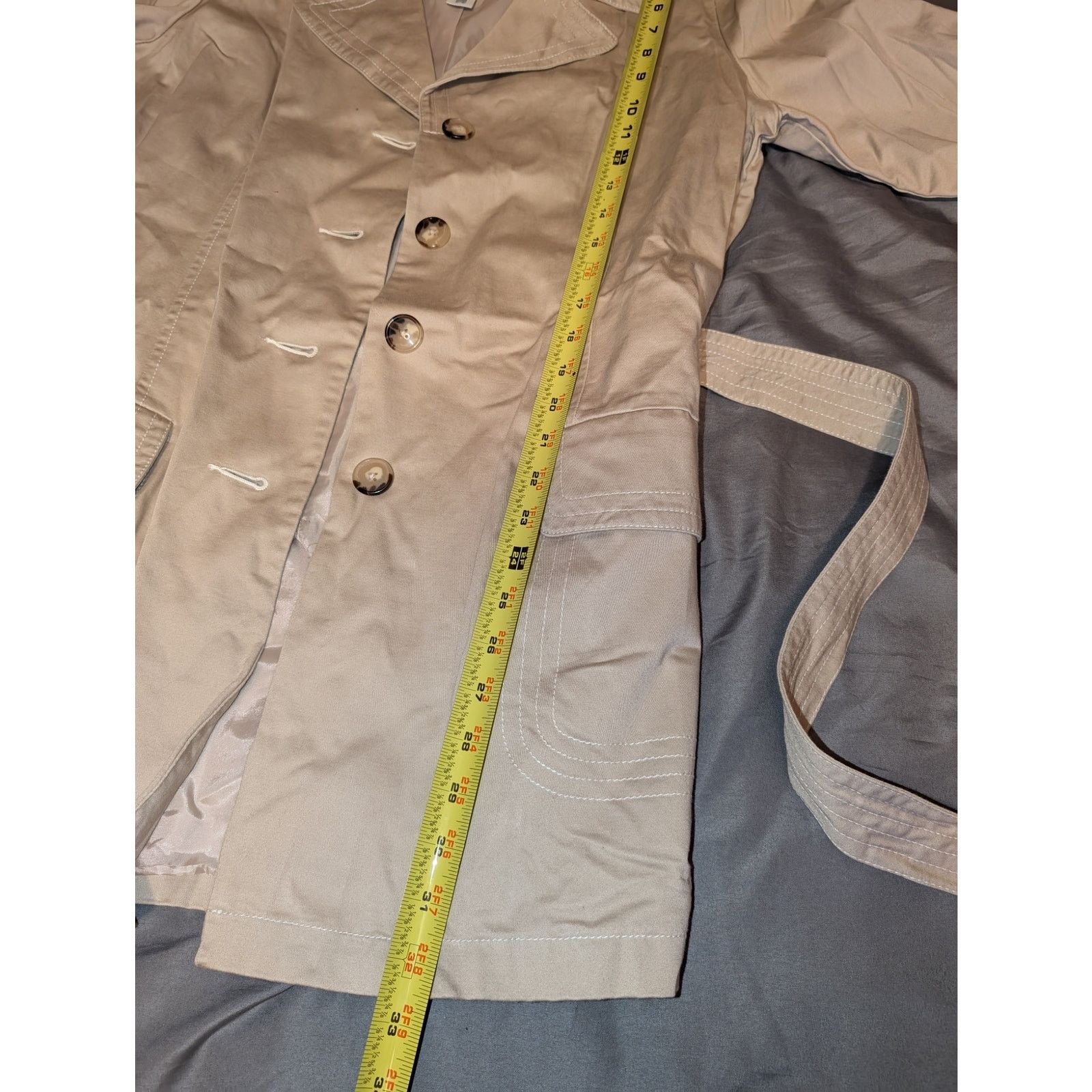 Old Navy Old Navy Belted Trench Coat XL Beige Women's Size XL / US 12-14 / IT 48-50 - 6 Thumbnail
