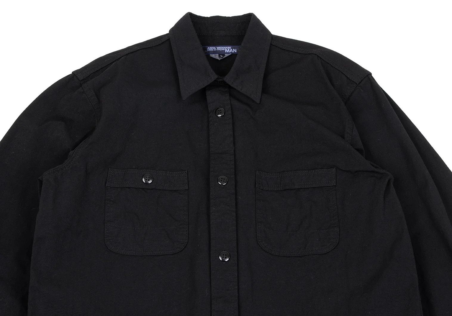 Junya Watanabe Dyed Nylon Taffeta Shirt in Black Size L Size US L / EU 52-54 / 3 - 2 Thumbnail
