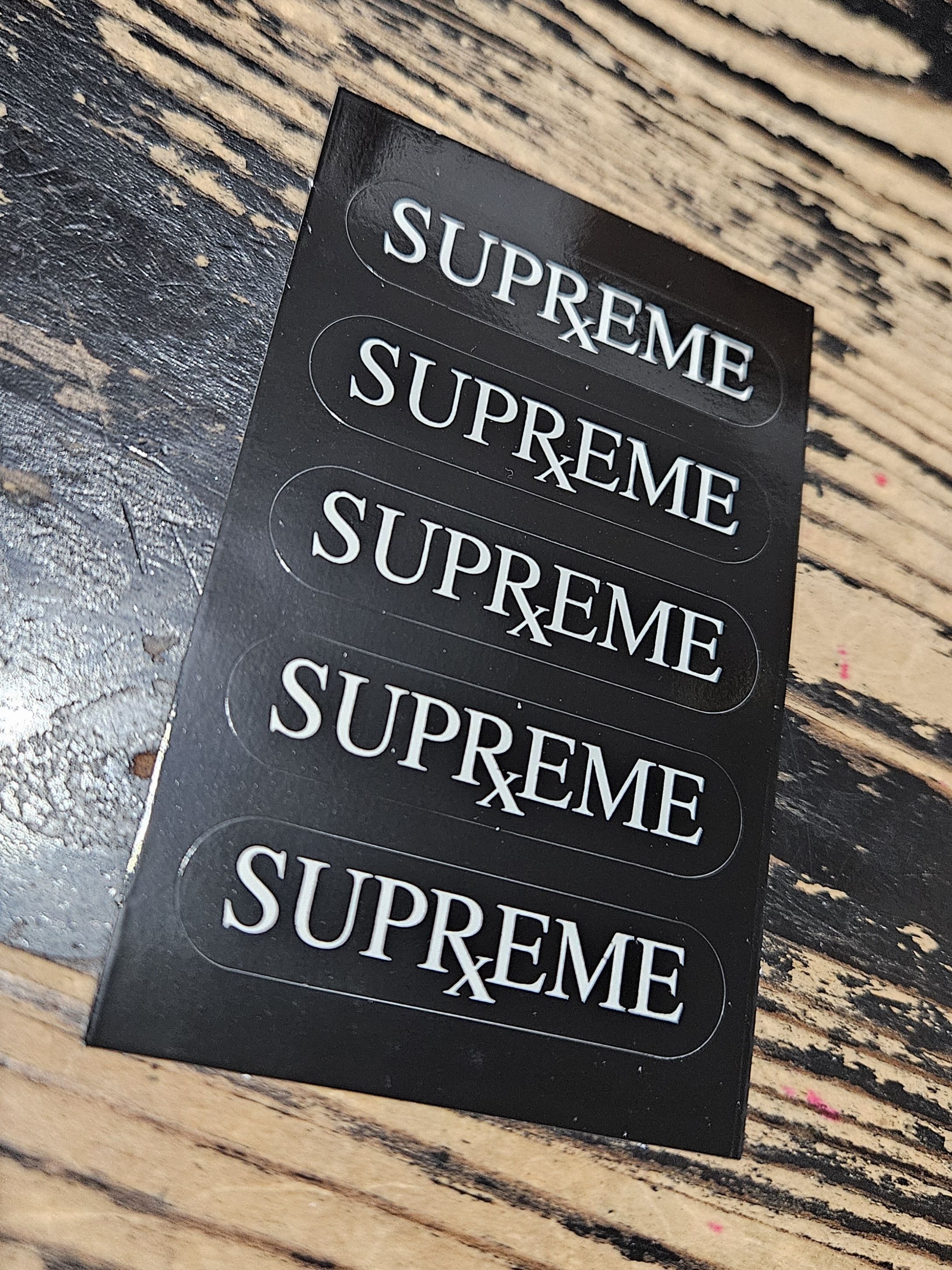 Supreme Supreme Rx Mini Stickers WHITE Version FW25 | Grailed