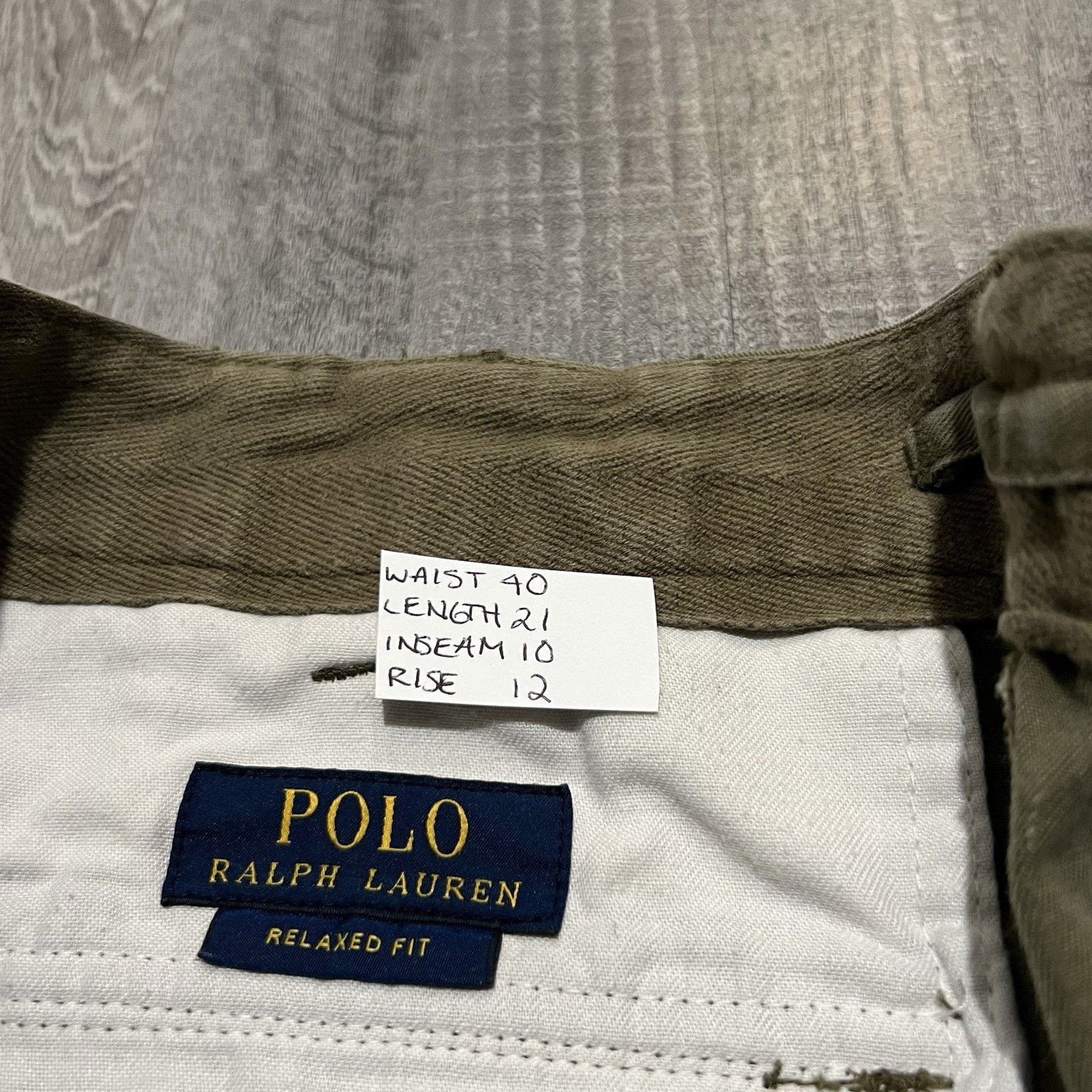 Polo Ralph Lauren Polo Ralph Lauren Cargo Shorts Mens 40 Green Canvas Military Size US 40 / EU 56 - 4 Thumbnail