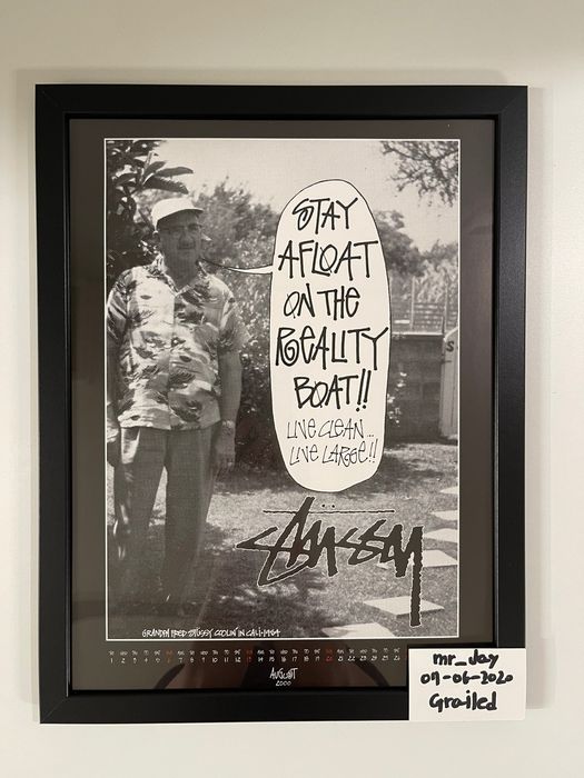 Stussy Stussy 20th Anniversary Limited art poster 2000 August