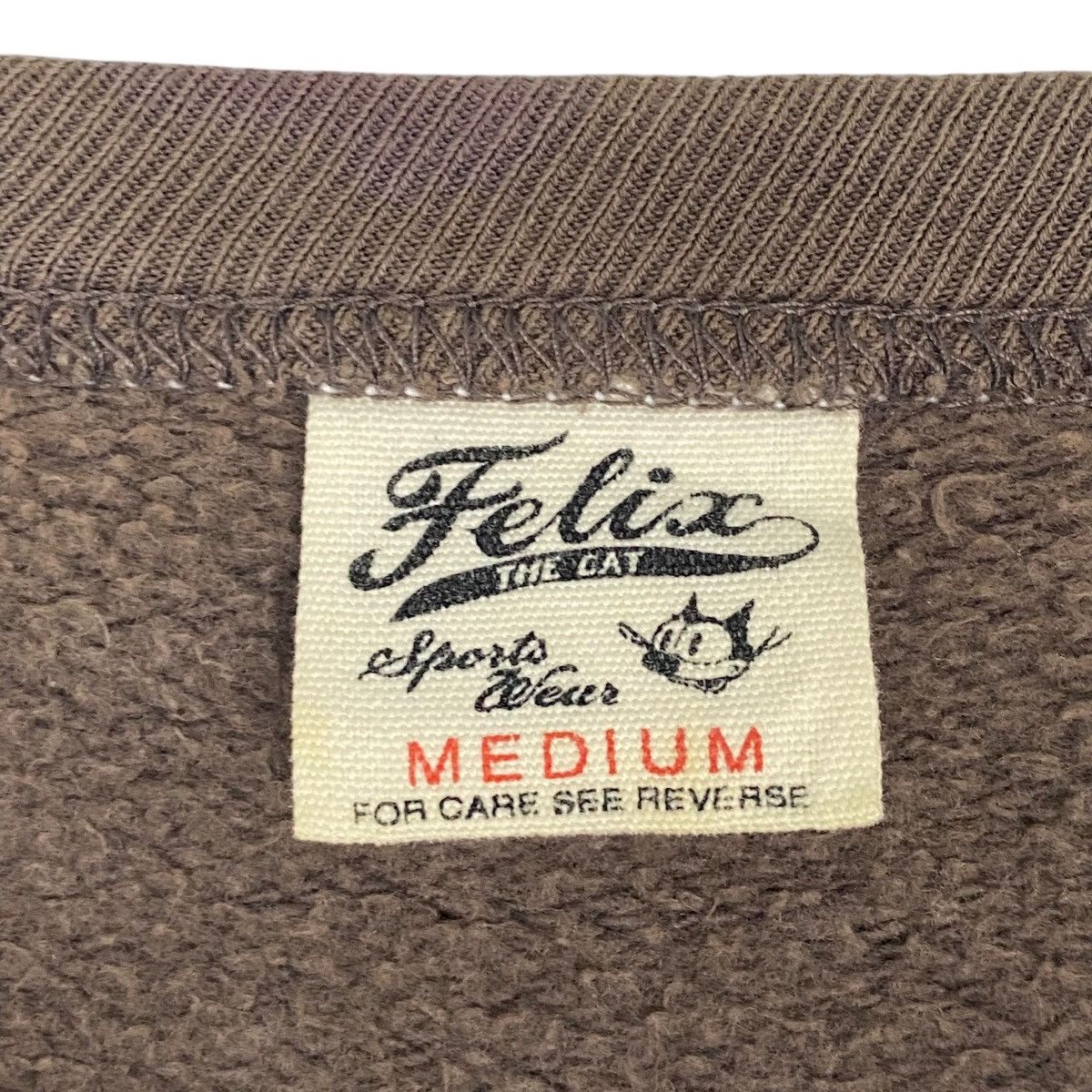 Other Vintage 80s Felix The Cat Crewneck Sweatshirt Brown Size M Size US M / EU 48-50 / 2 - 6 Thumbnail