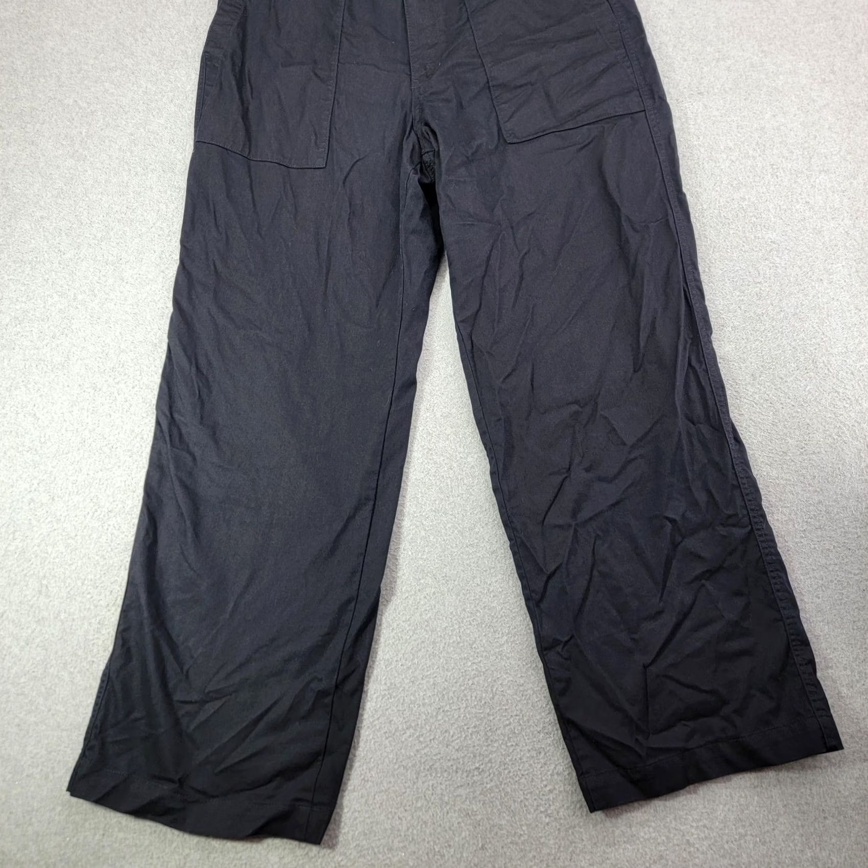 Uniqlo Uniqlo Pants Mens 30x28 Black Chino Relaxed Canvas Utility Workwear Pants Size US 30 / EU 46 - 2 Thumbnail