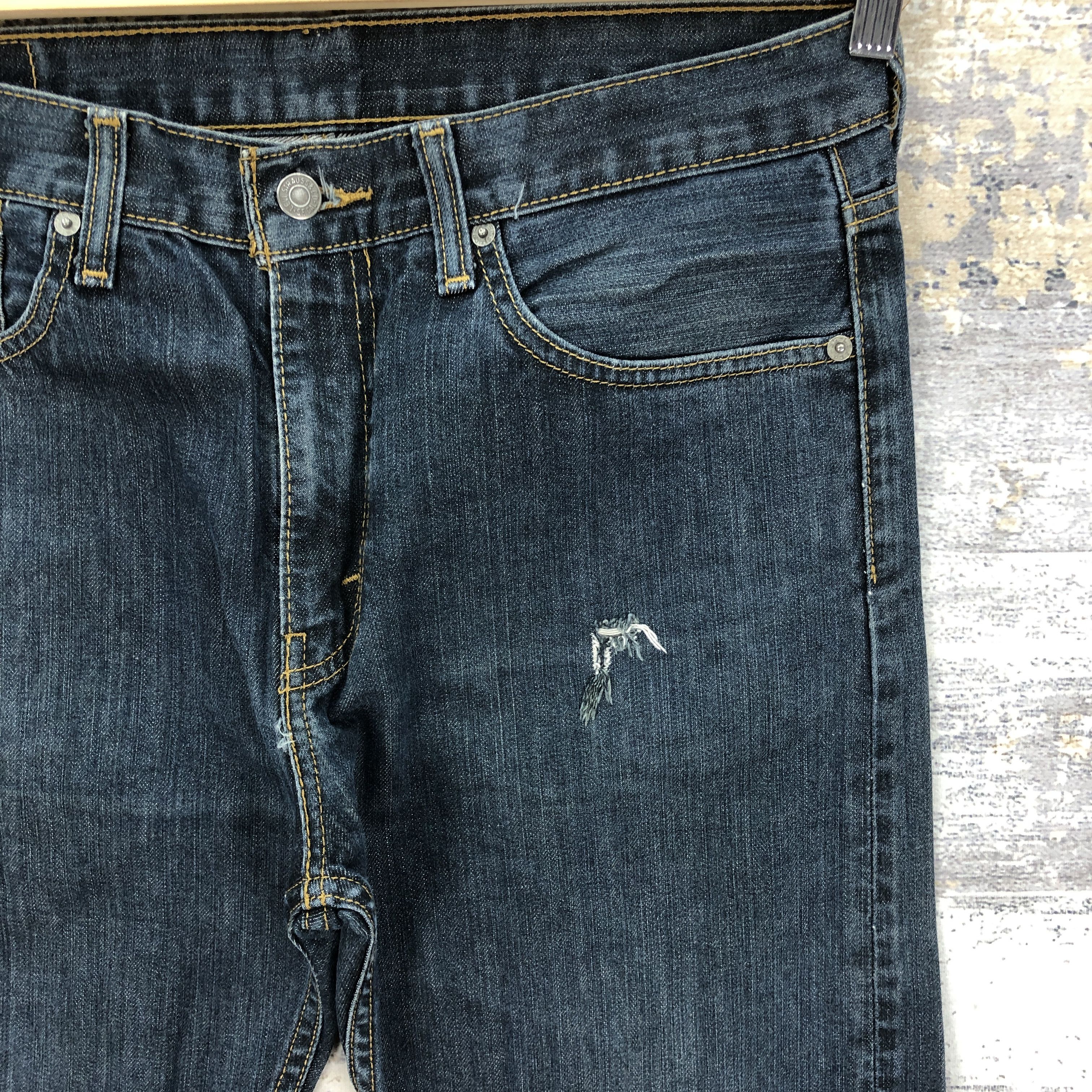 Levi's Vintage Y2K Levis Ripped Jeans Distressed Levi's Denim Size US 34 / EU 50 - 5 Thumbnail