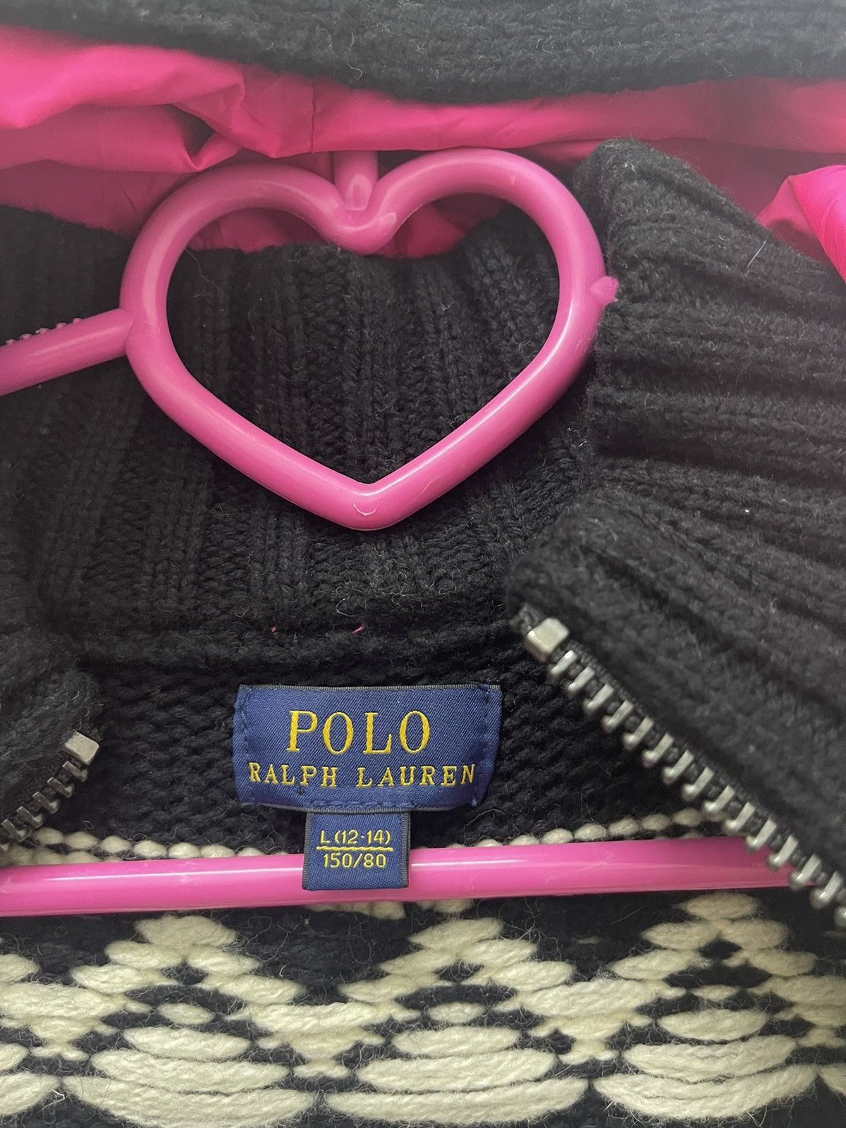 Polo Ralph Lauren Rare POLO RALPH LAUREN Navajo Style Knitted Boys Hoodie Size US XS / EU 42 / 0 - 4 Thumbnail