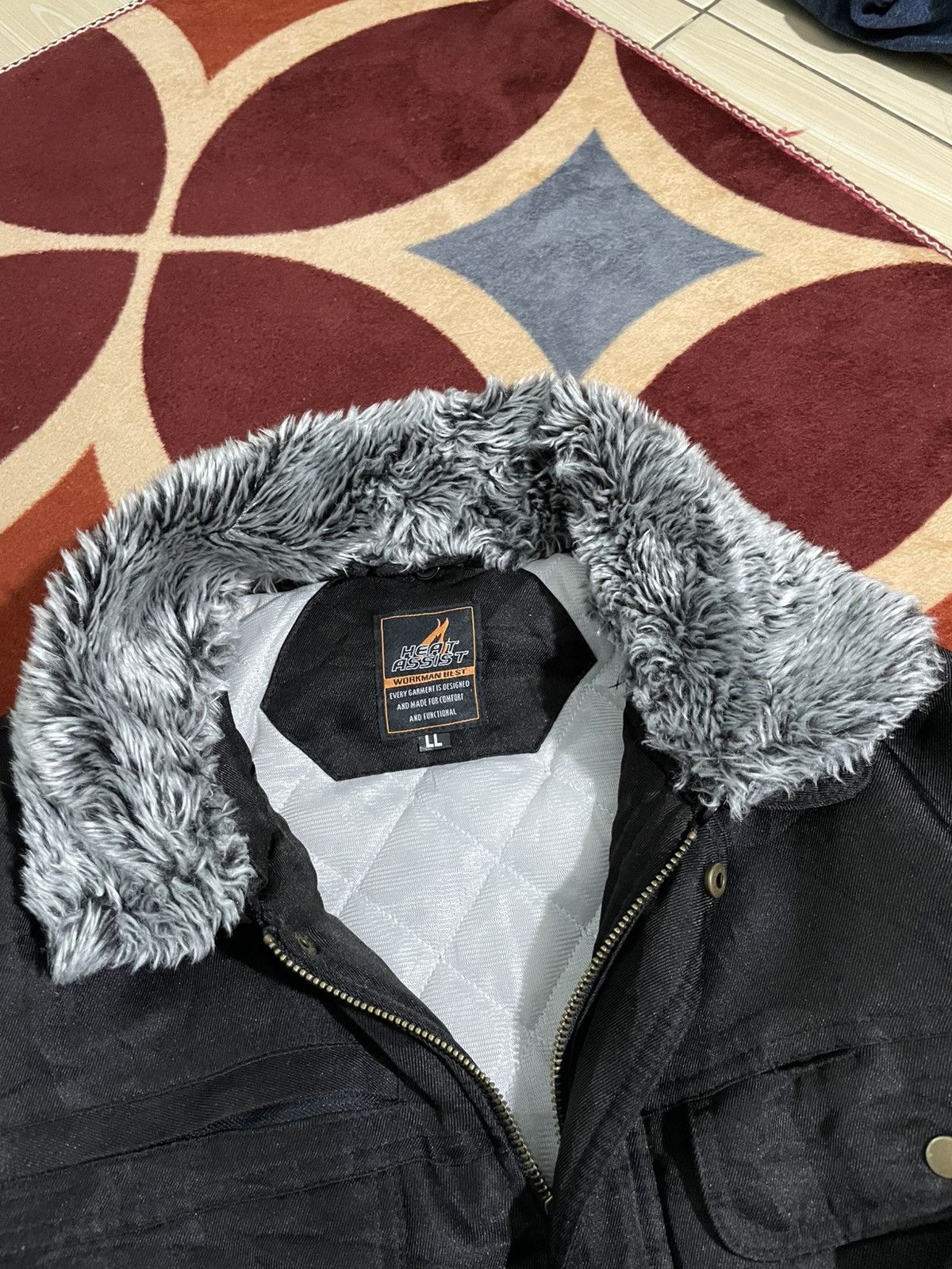 Japanese Brand Bombers fur jacket HEAT ASSIST lgb style Size US XL / EU 56 / 4 - 3 Thumbnail