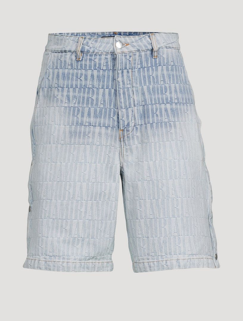 Amiri o1y0525 Denim Short in Light Blue Size US 34 / EU 50 - 1 Thumbnail